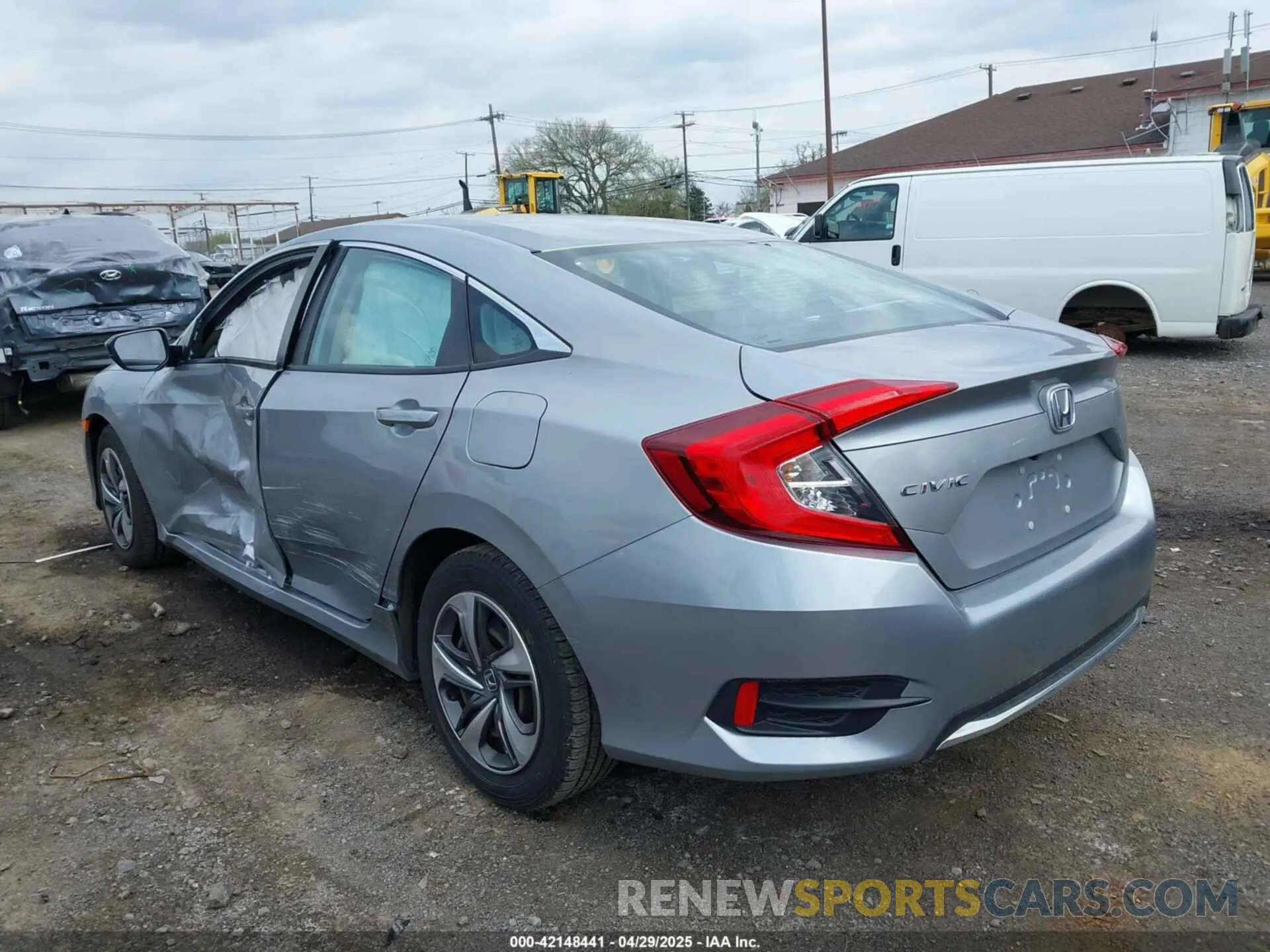 3 fotografías del automóvil dañado 2HGFC2F65LH544133 HONDA CIVIC 2020