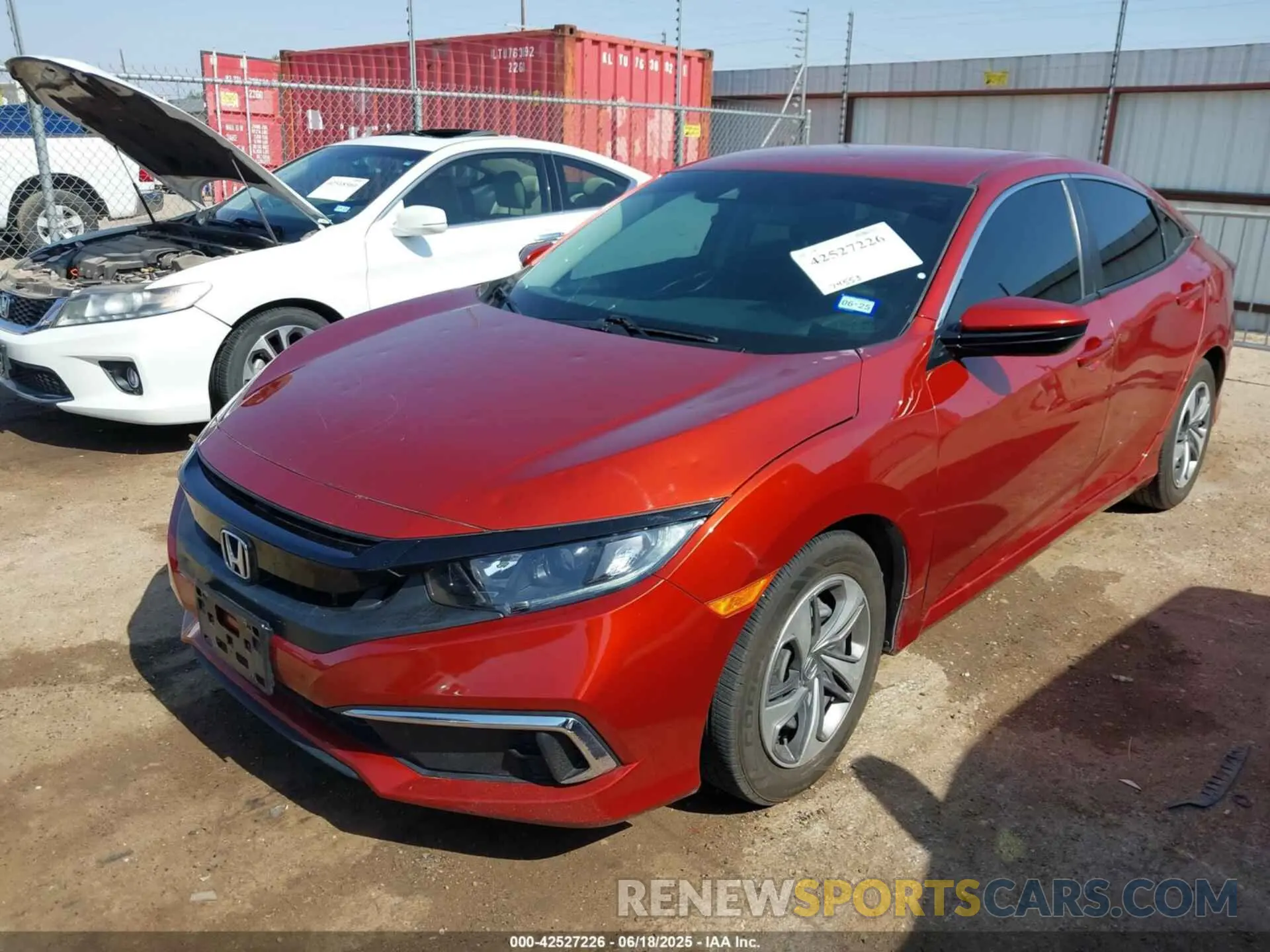 2 fotografías del automóvil dañado 2HGFC2F65LH591260 HONDA CIVIC 2020