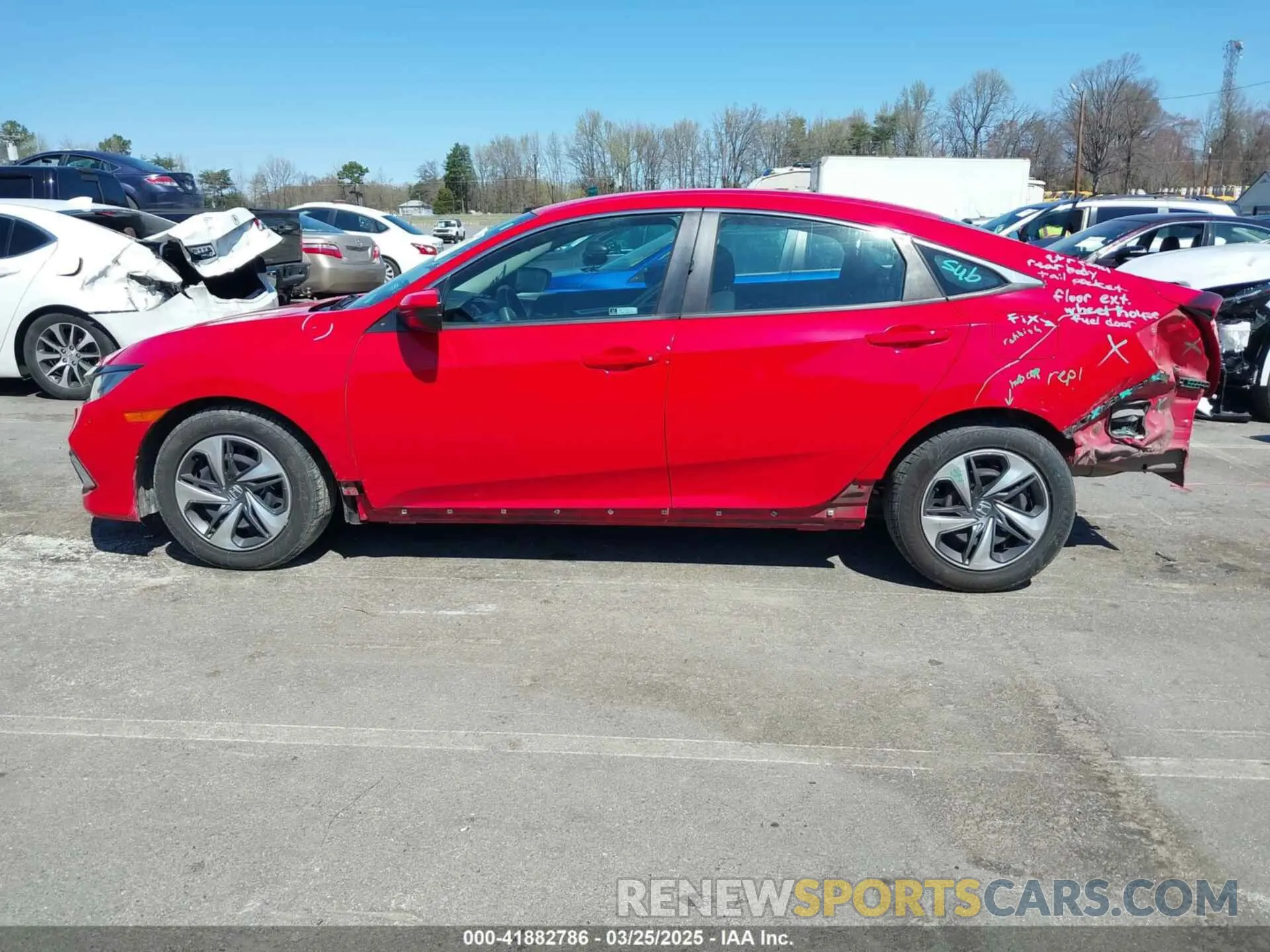 15 fotografías del automóvil dañado 2HGFC2F65LH594272 HONDA CIVIC 2020