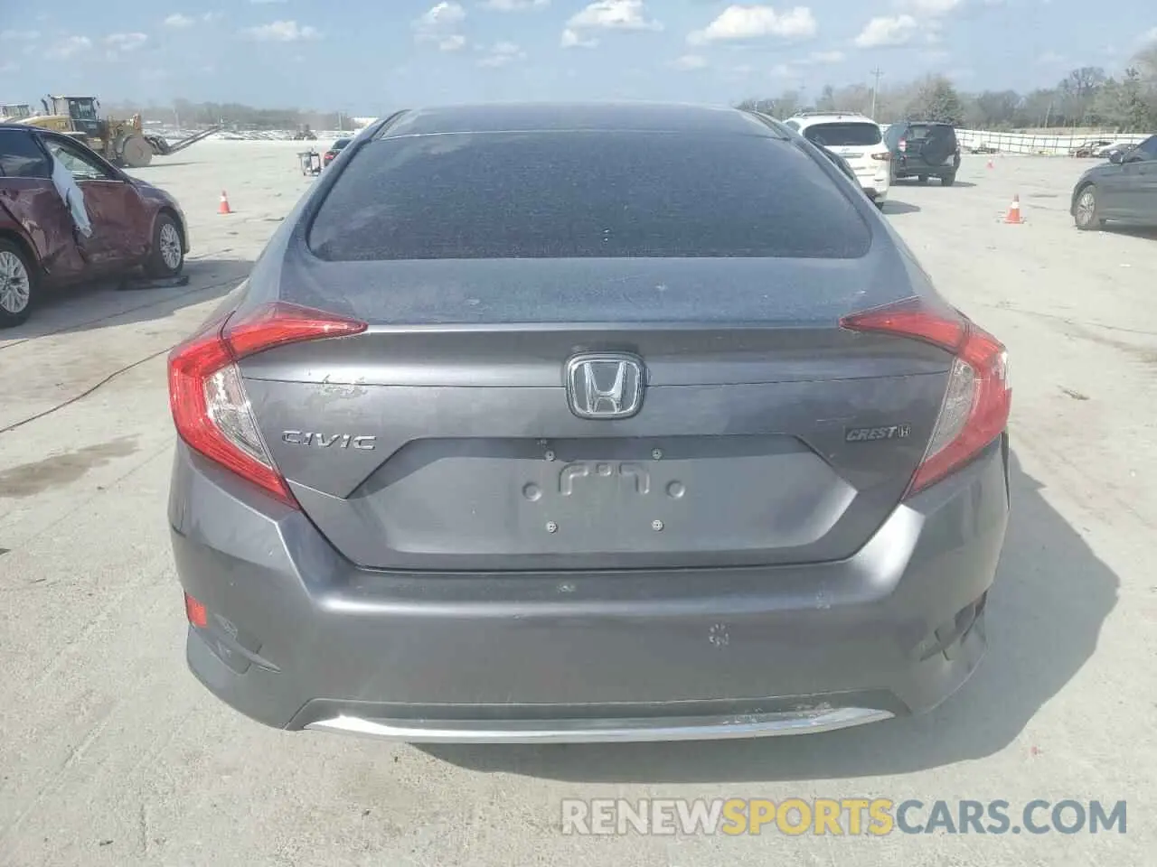 6 fotografías del automóvil dañado 2HGFC2F66LH505986 HONDA CIVIC 2020