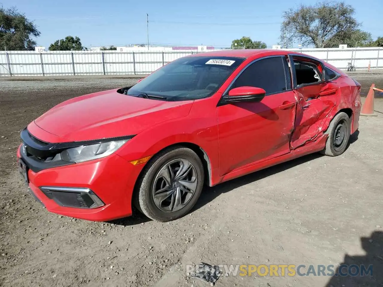 1 fotografías del automóvil dañado 2HGFC2F66LH506586 HONDA CIVIC 2020