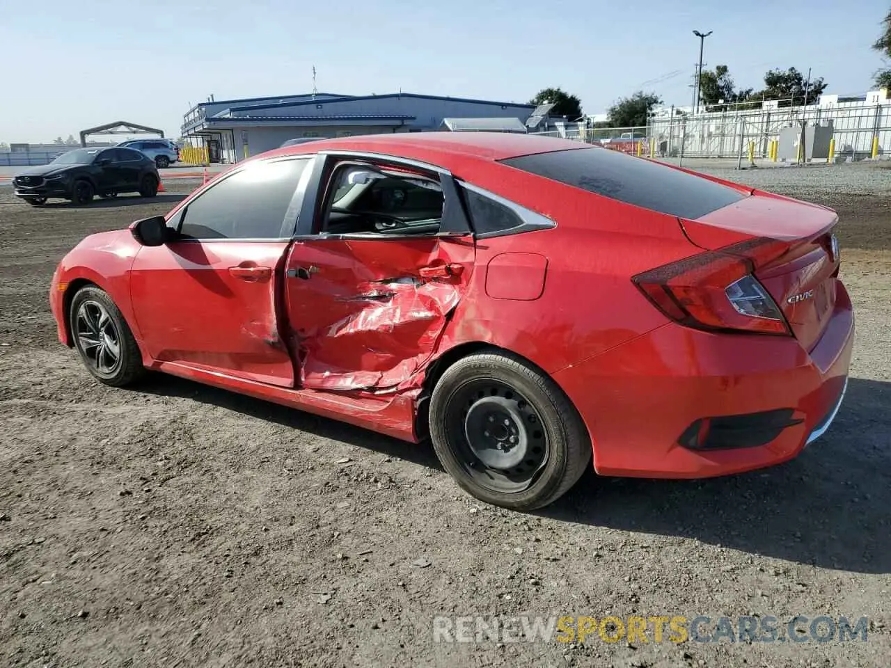 2 fotografías del automóvil dañado 2HGFC2F66LH506586 HONDA CIVIC 2020