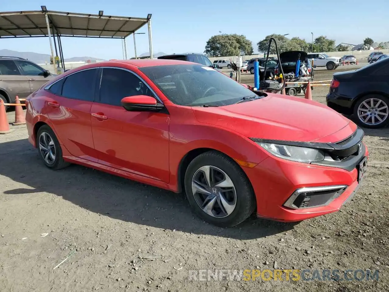 4 fotografías del automóvil dañado 2HGFC2F66LH506586 HONDA CIVIC 2020