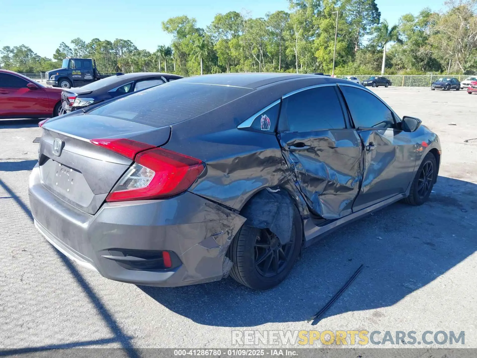 4 fotografías del automóvil dañado 2HGFC2F66LH513697 HONDA CIVIC 2020