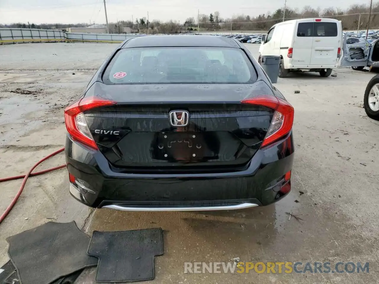 6 fotografías del automóvil dañado 2HGFC2F66LH516809 HONDA CIVIC 2020