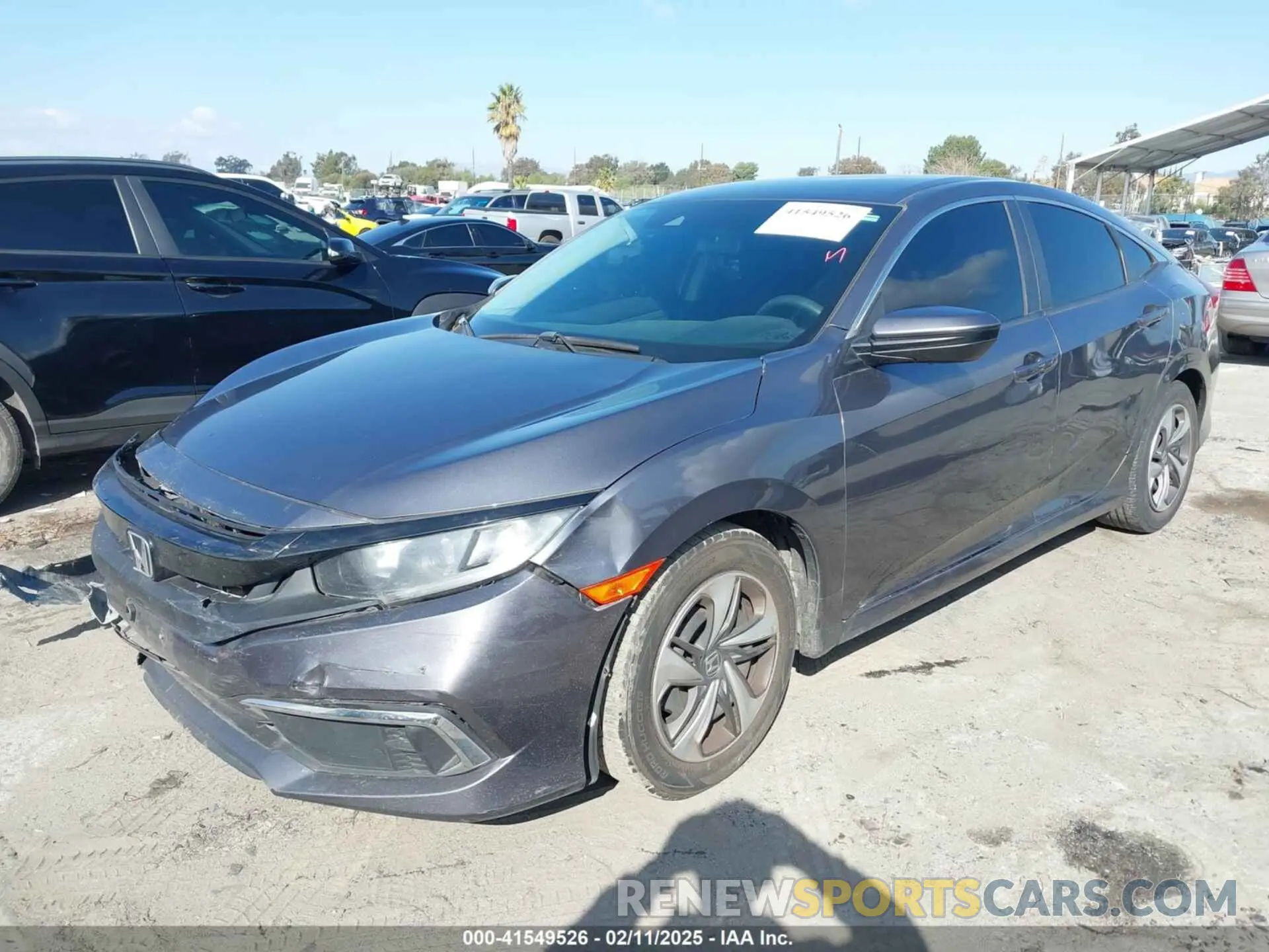 2 fotografías del automóvil dañado 2HGFC2F66LH530967 HONDA CIVIC 2020