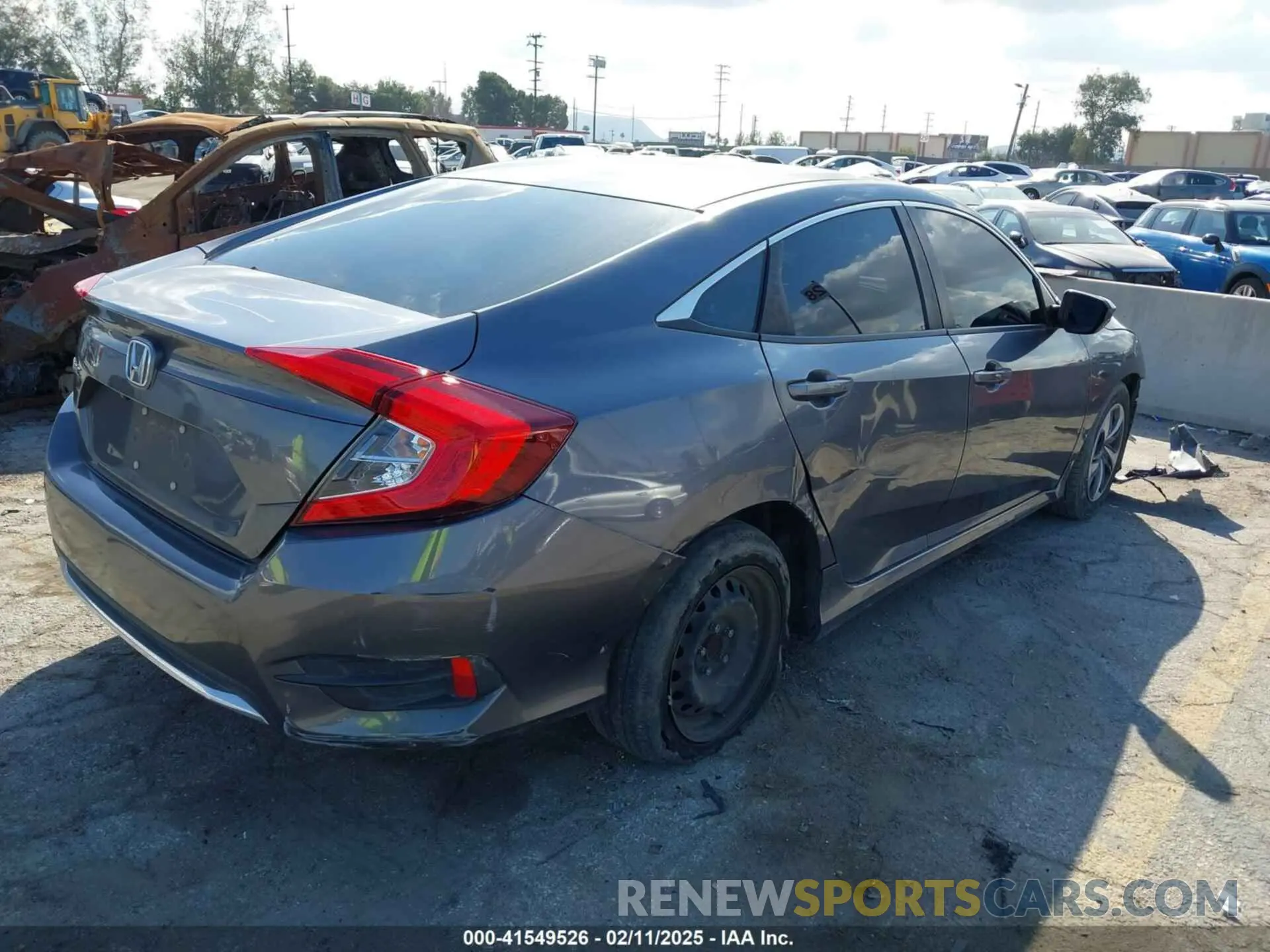 4 fotografías del automóvil dañado 2HGFC2F66LH530967 HONDA CIVIC 2020