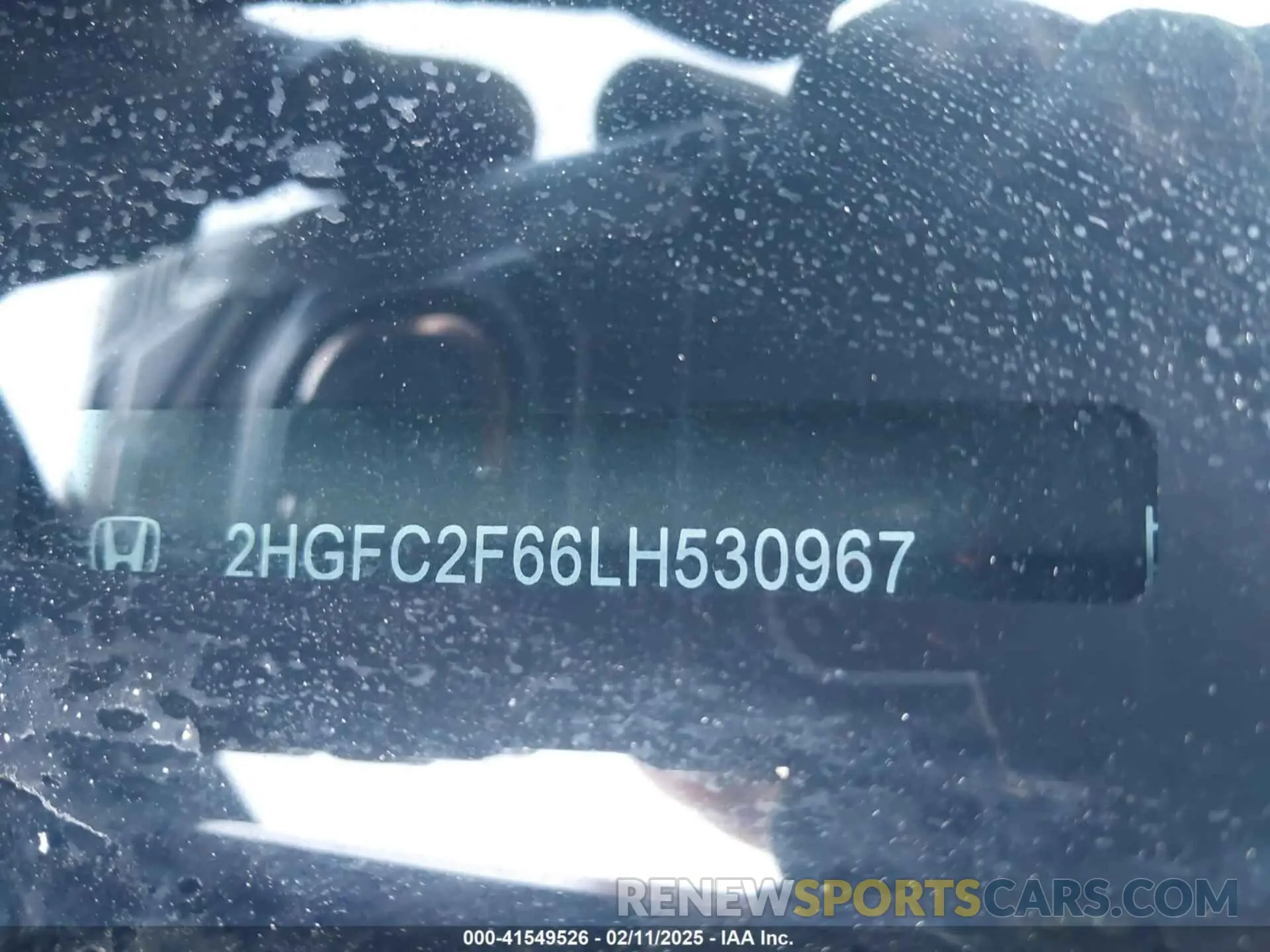 9 fotografías del automóvil dañado 2HGFC2F66LH530967 HONDA CIVIC 2020