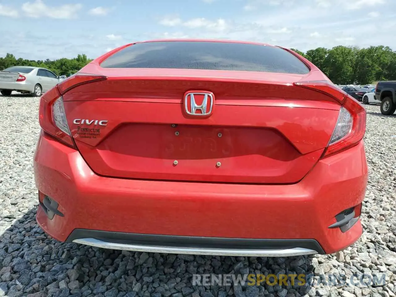 6 fotografías del automóvil dañado 2HGFC2F66LH539247 HONDA CIVIC 2020