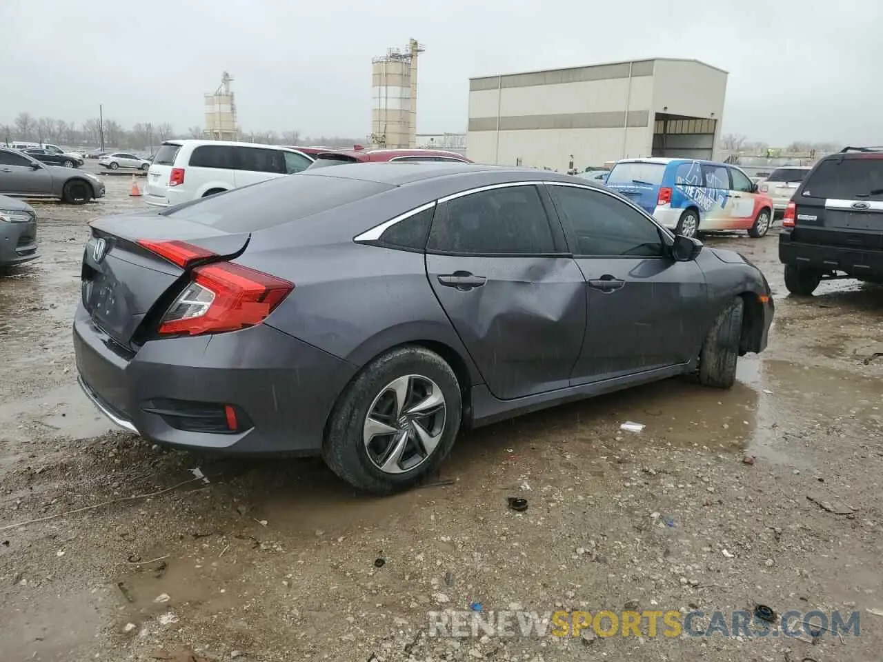 3 fotografías del automóvil dañado 2HGFC2F66LH552791 HONDA CIVIC 2020
