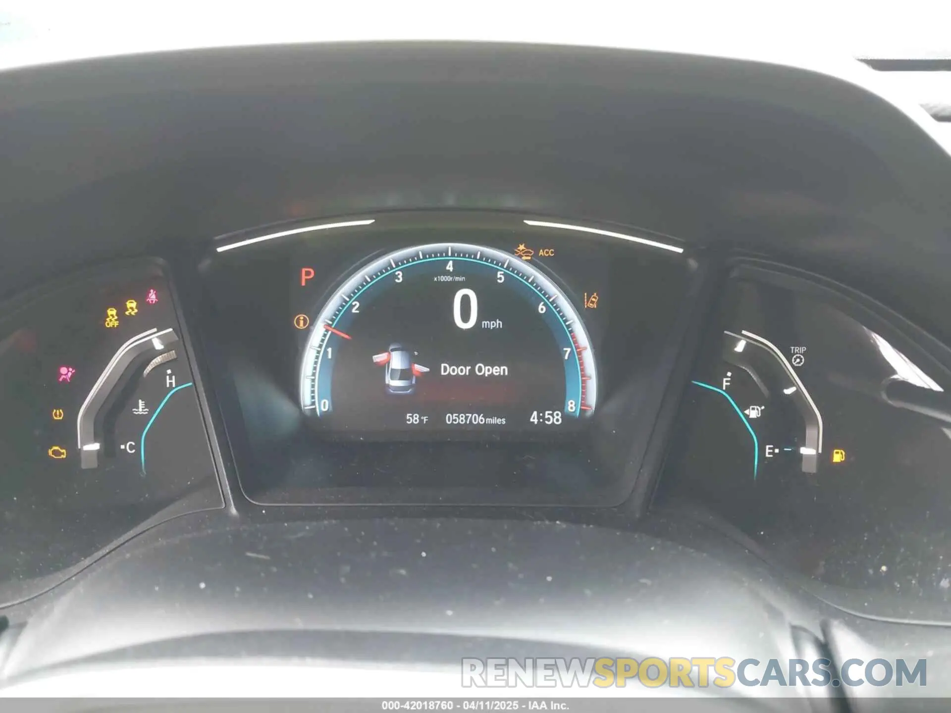 7 fotografías del automóvil dañado 2HGFC2F66LH556906 HONDA CIVIC 2020