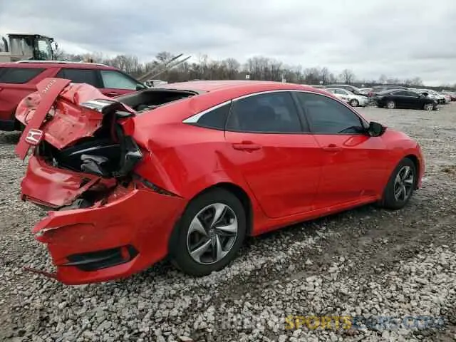 3 fotografías del automóvil dañado 2HGFC2F66LH560194 HONDA CIVIC 2020