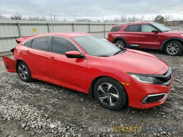 4 fotografías del automóvil dañado 2HGFC2F66LH560194 HONDA CIVIC 2020