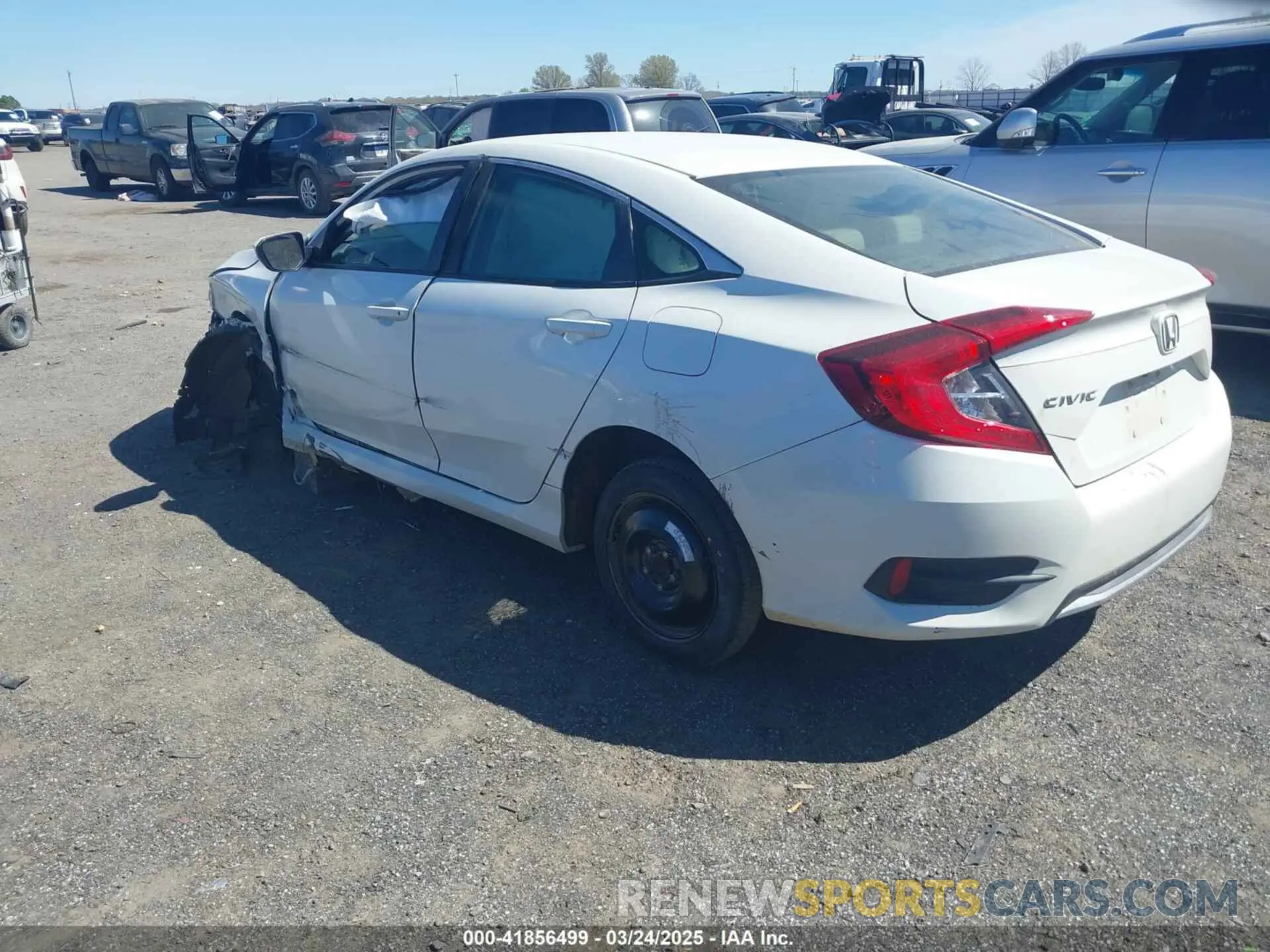 3 fotografías del automóvil dañado 2HGFC2F66LH568747 HONDA CIVIC 2020