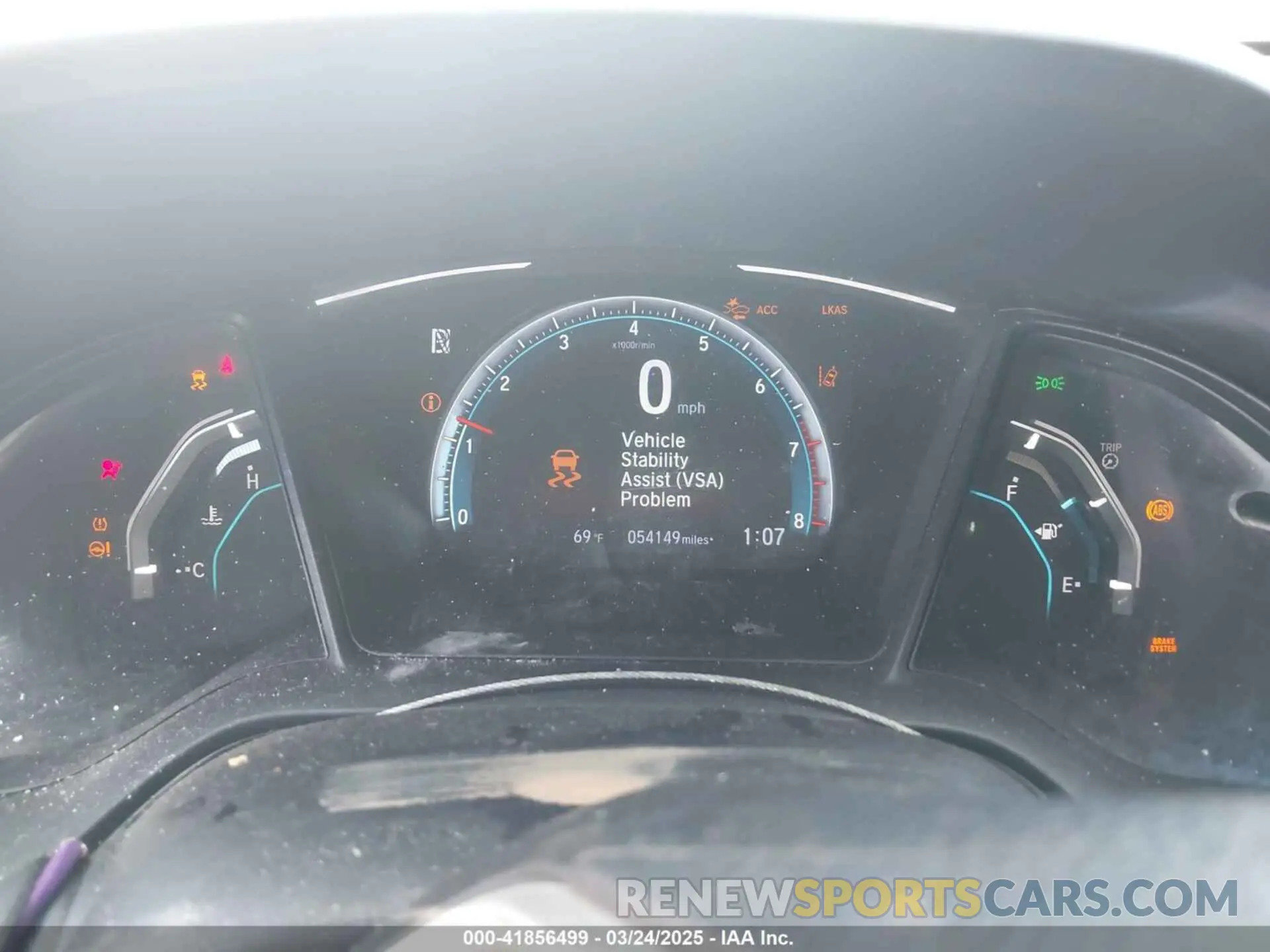 7 fotografías del automóvil dañado 2HGFC2F66LH568747 HONDA CIVIC 2020