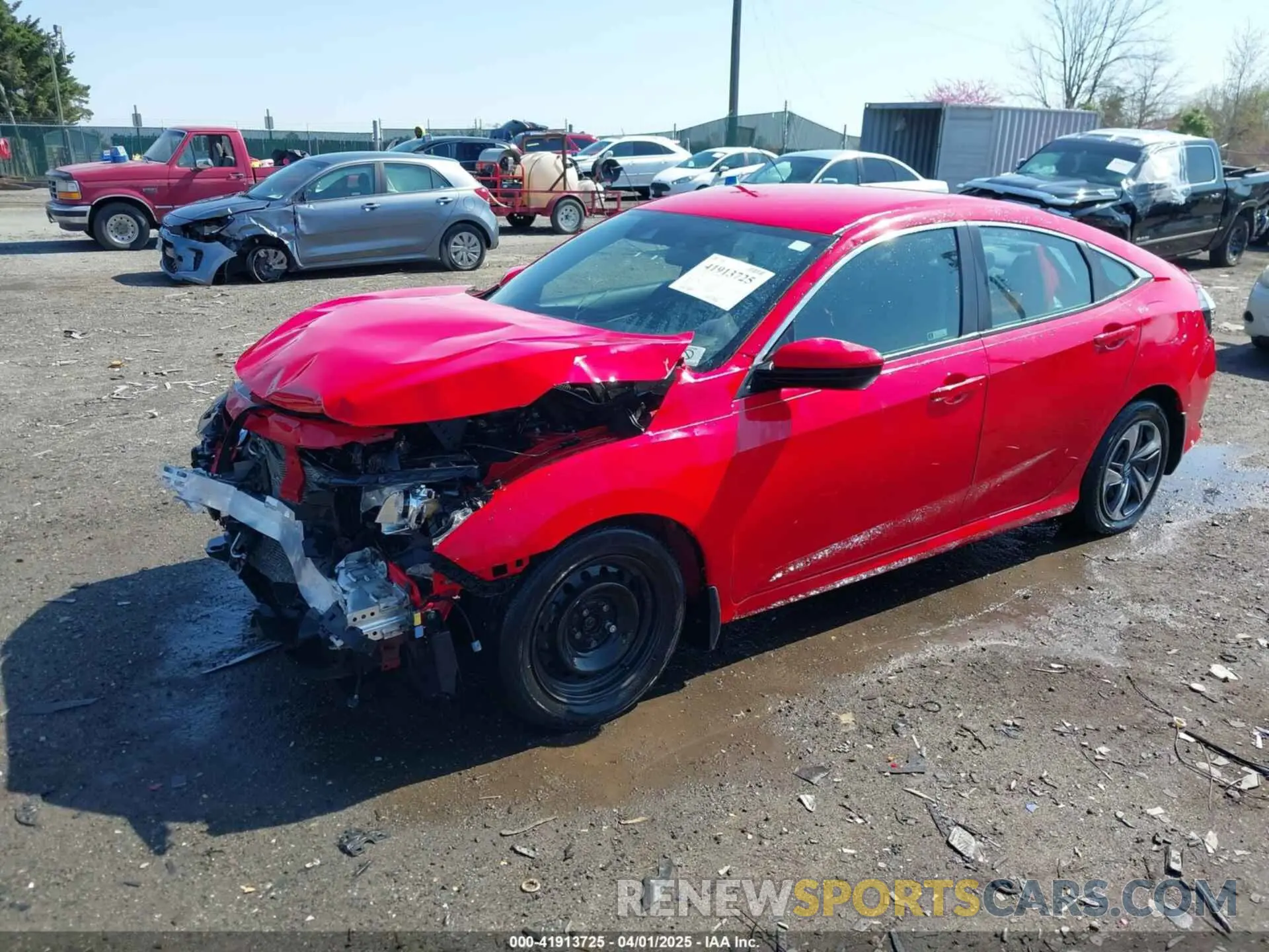 2 fotografías del automóvil dañado 2HGFC2F67LH553299 HONDA CIVIC 2020