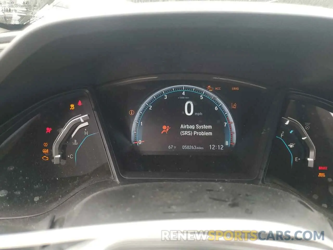 9 fotografías del automóvil dañado 2HGFC2F68LH503804 HONDA CIVIC 2020