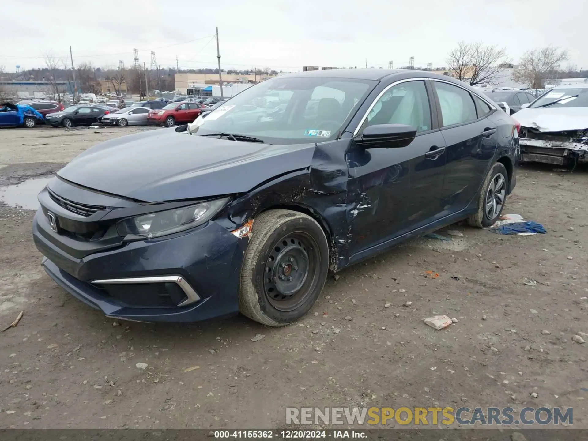 2 fotografías del automóvil dañado 2HGFC2F68LH522305 HONDA CIVIC 2020