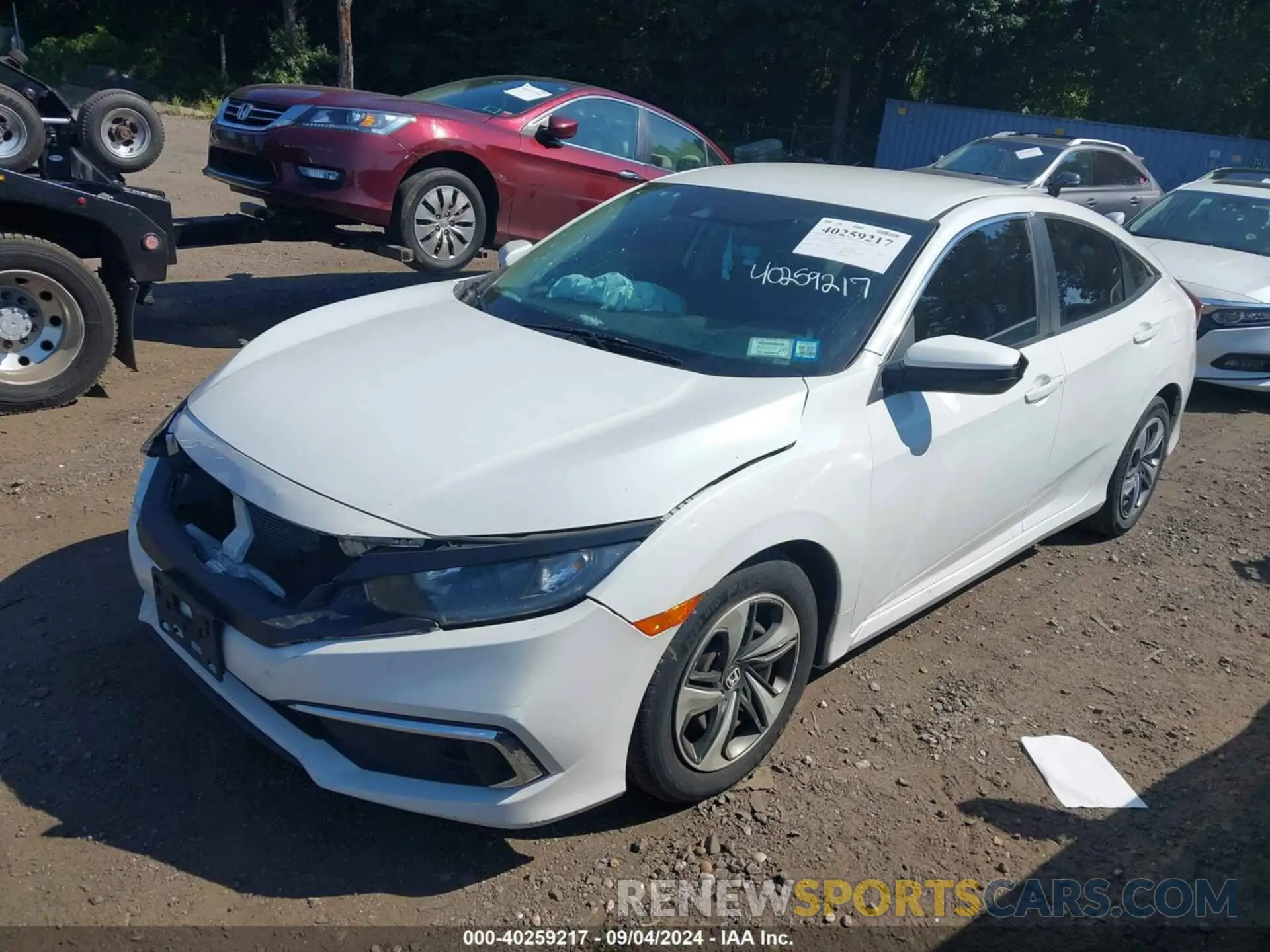 2 fotografías del automóvil dañado 2HGFC2F68LH528718 HONDA CIVIC 2020
