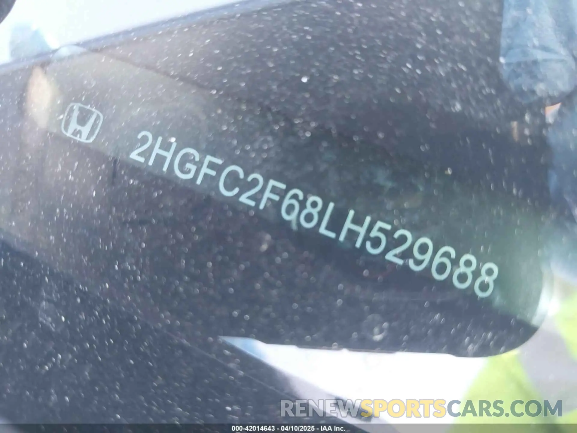 9 fotografías del automóvil dañado 2HGFC2F68LH529688 HONDA CIVIC 2020