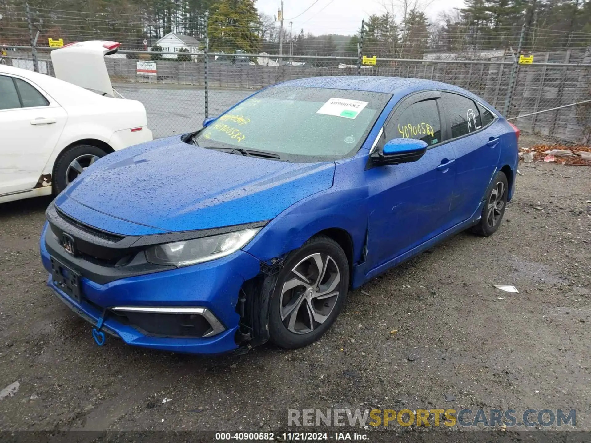 2 fotografías del automóvil dañado 2HGFC2F68LH576333 HONDA CIVIC 2020
