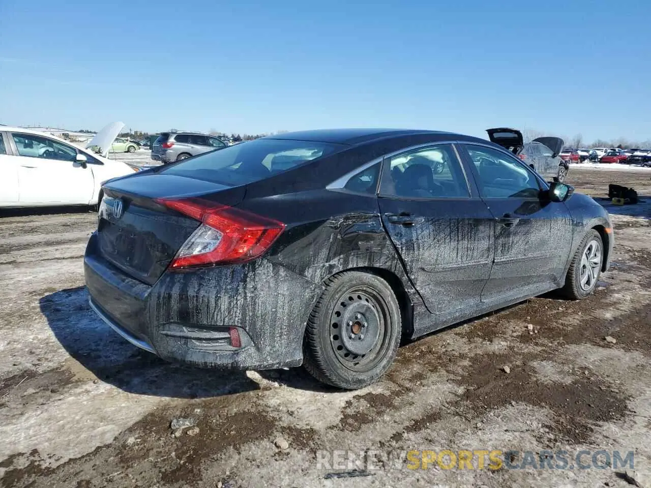 3 fotografías del automóvil dañado 2HGFC2F68LH599854 HONDA CIVIC 2020