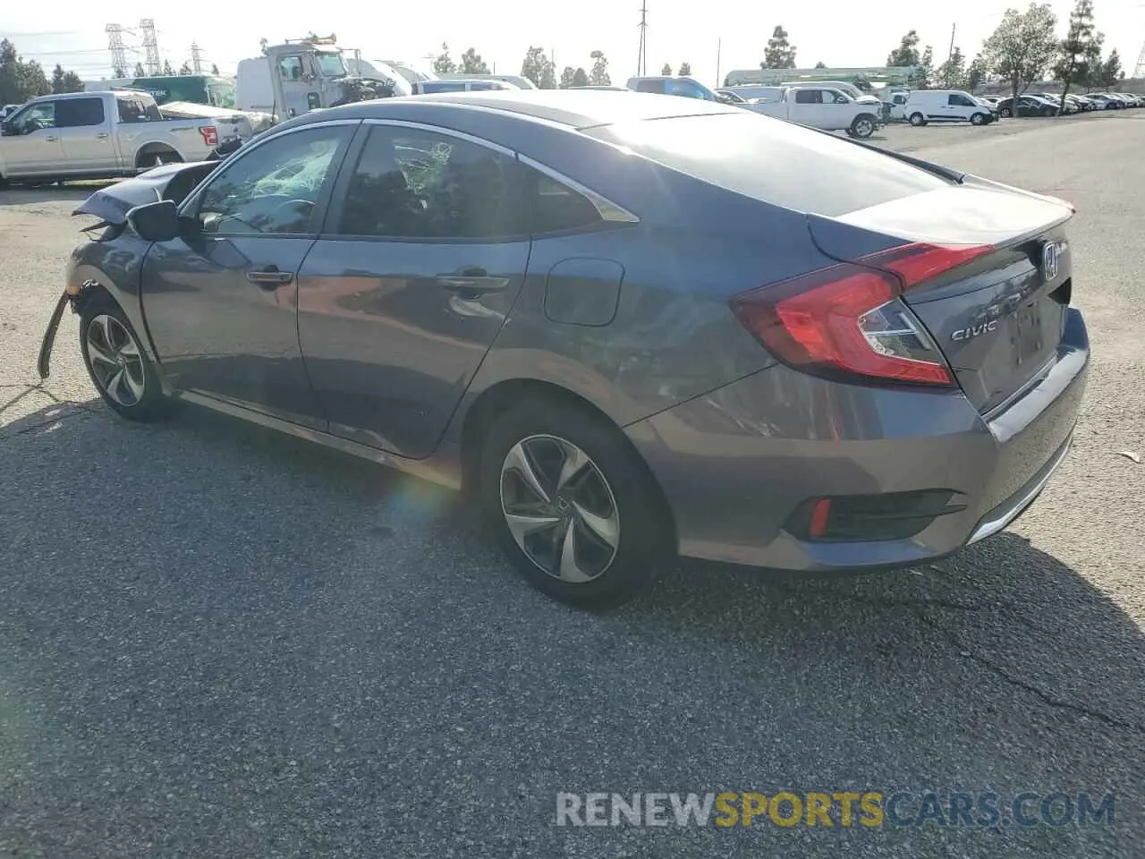 2 fotografías del automóvil dañado 2HGFC2F69LH514083 HONDA CIVIC 2020