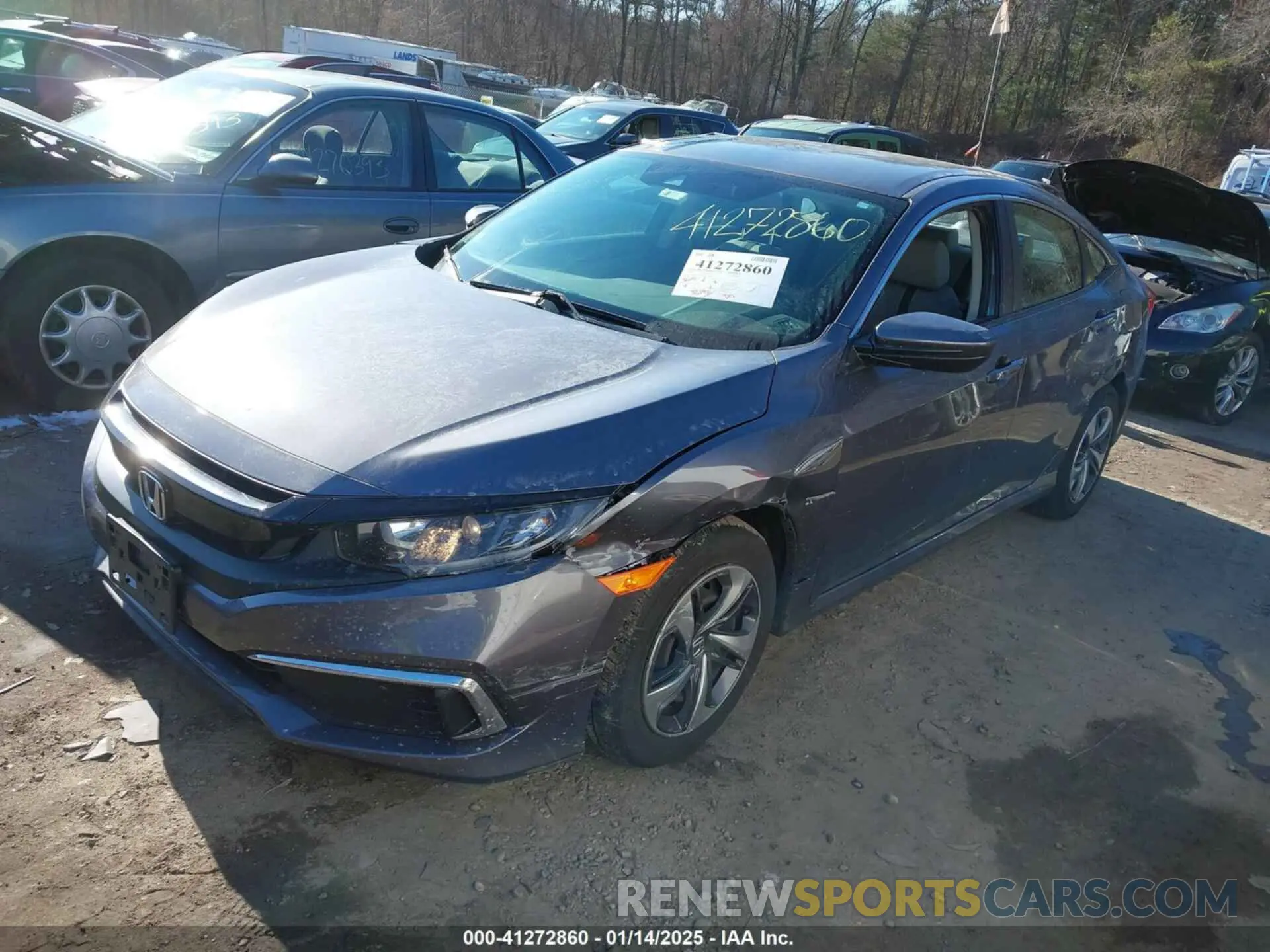2 fotografías del automóvil dañado 2HGFC2F69LH517369 HONDA CIVIC 2020