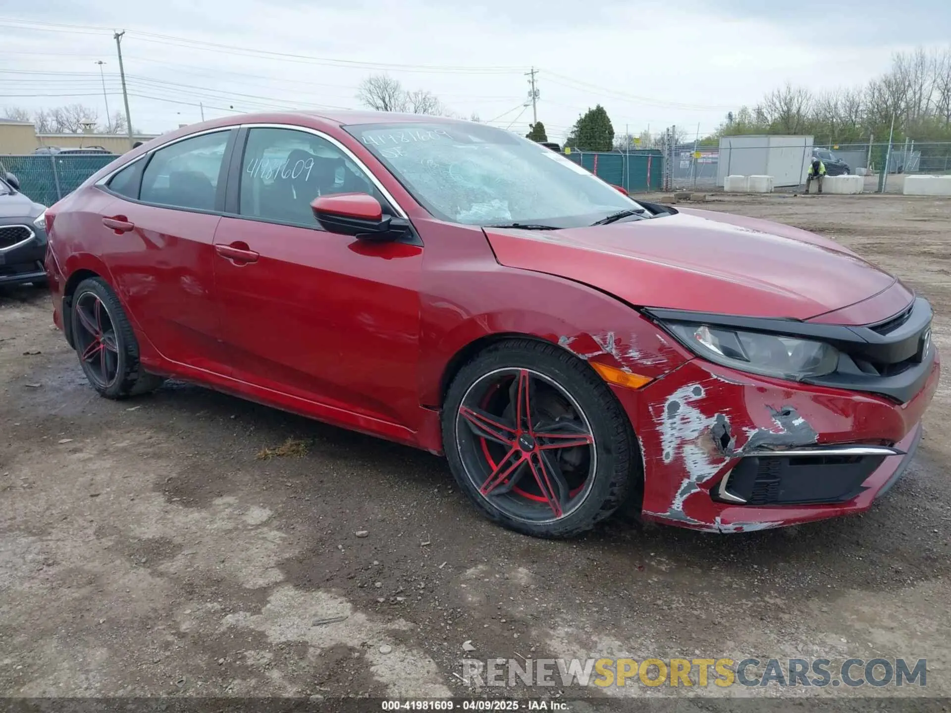 6 fotografías del automóvil dañado 2HGFC2F69LH541980 HONDA CIVIC 2020