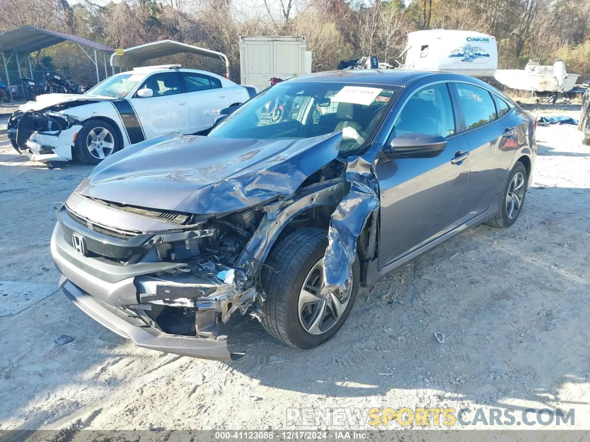 2 fotografías del automóvil dañado 2HGFC2F69LH594243 HONDA CIVIC 2020