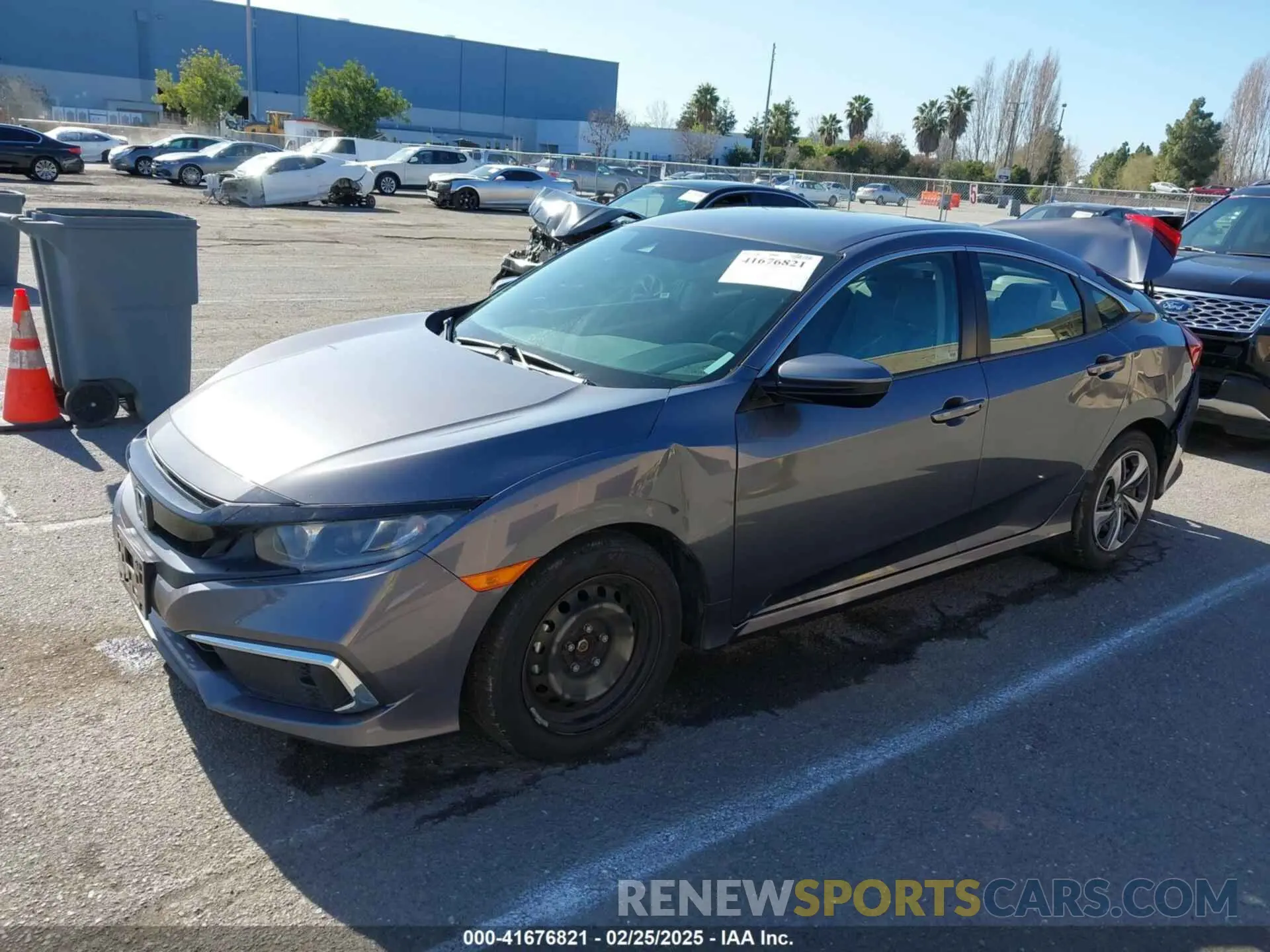 2 fotografías del automóvil dañado 2HGFC2F6XLH517445 HONDA CIVIC 2020