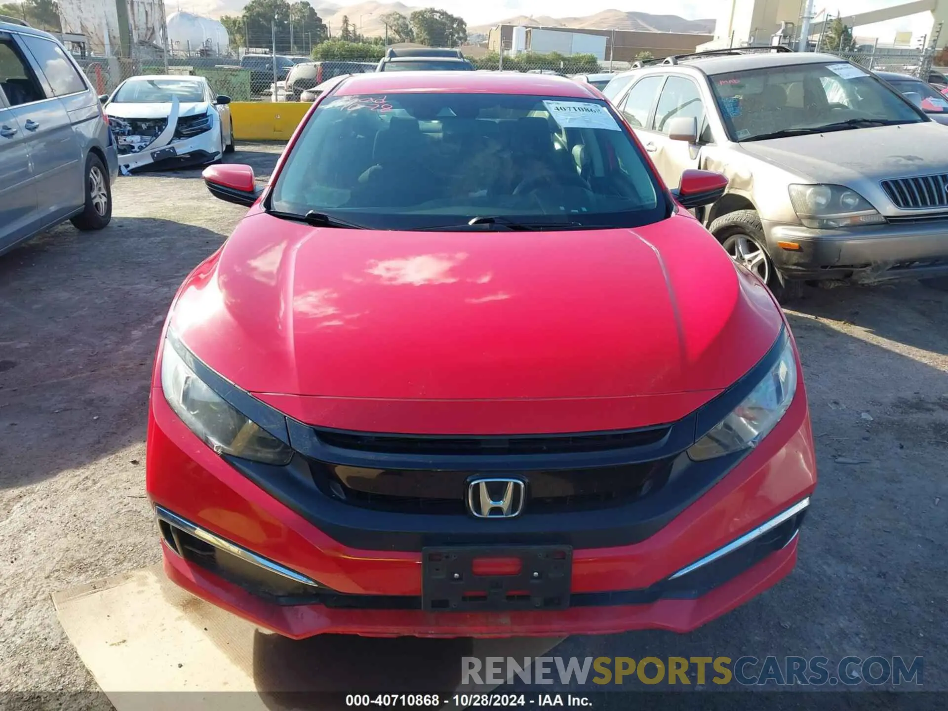 12 fotografías del automóvil dañado 2HGFC2F6XLH520880 HONDA CIVIC 2020