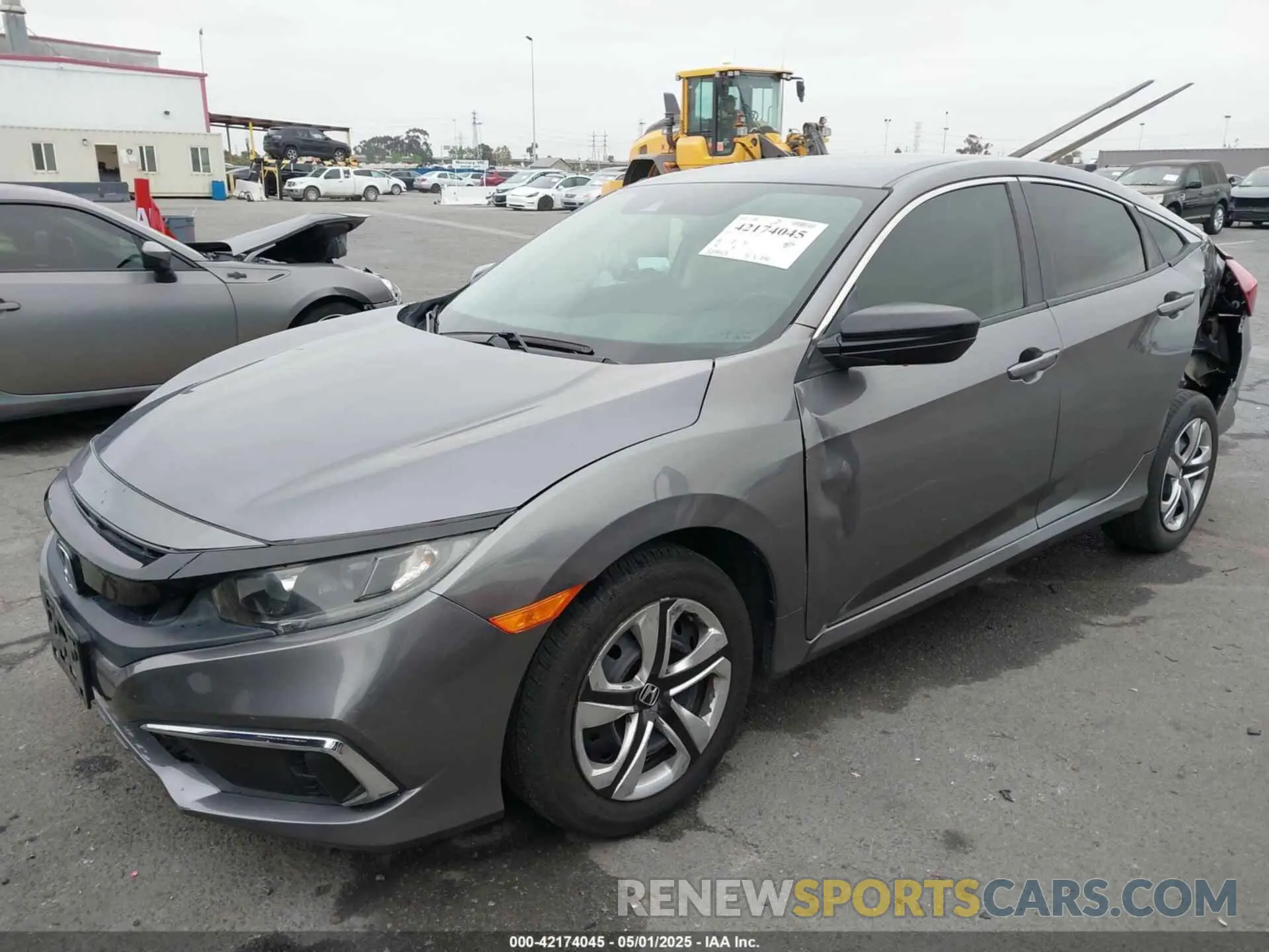 2 fotografías del automóvil dañado 2HGFC2F6XLH542068 HONDA CIVIC 2020
