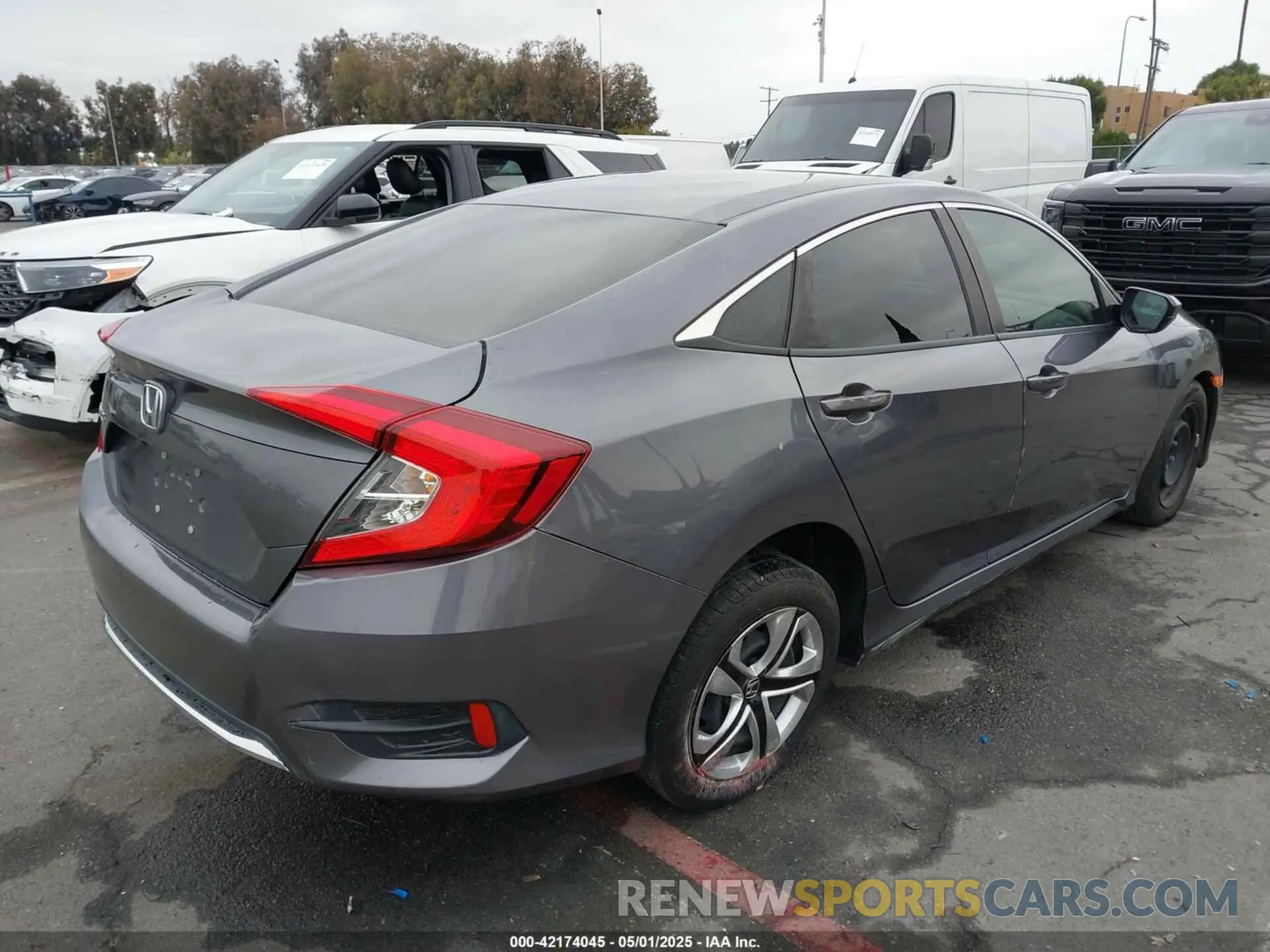 4 fotografías del automóvil dañado 2HGFC2F6XLH542068 HONDA CIVIC 2020