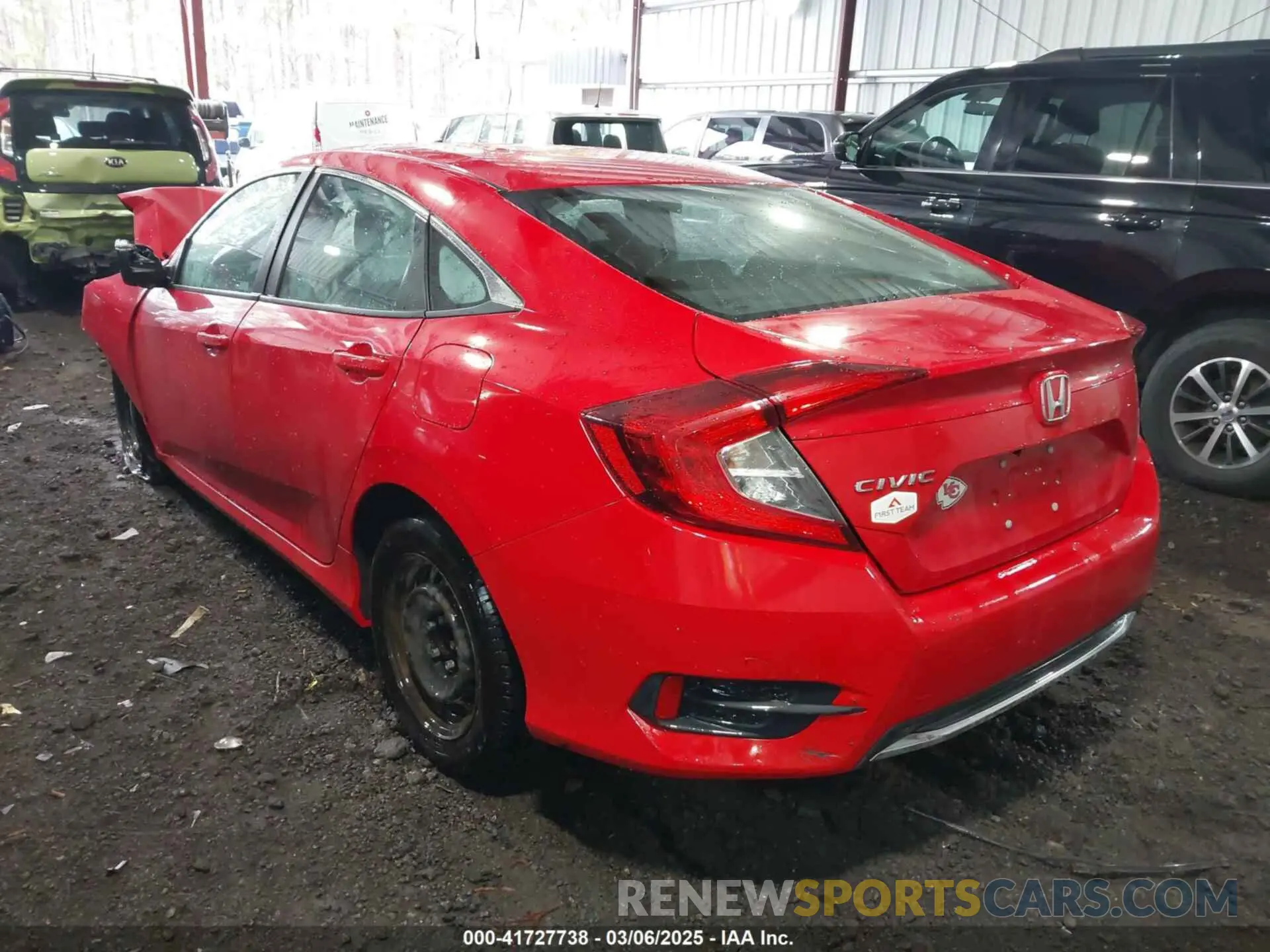 3 fotografías del automóvil dañado 2HGFC2F6XLH560215 HONDA CIVIC 2020
