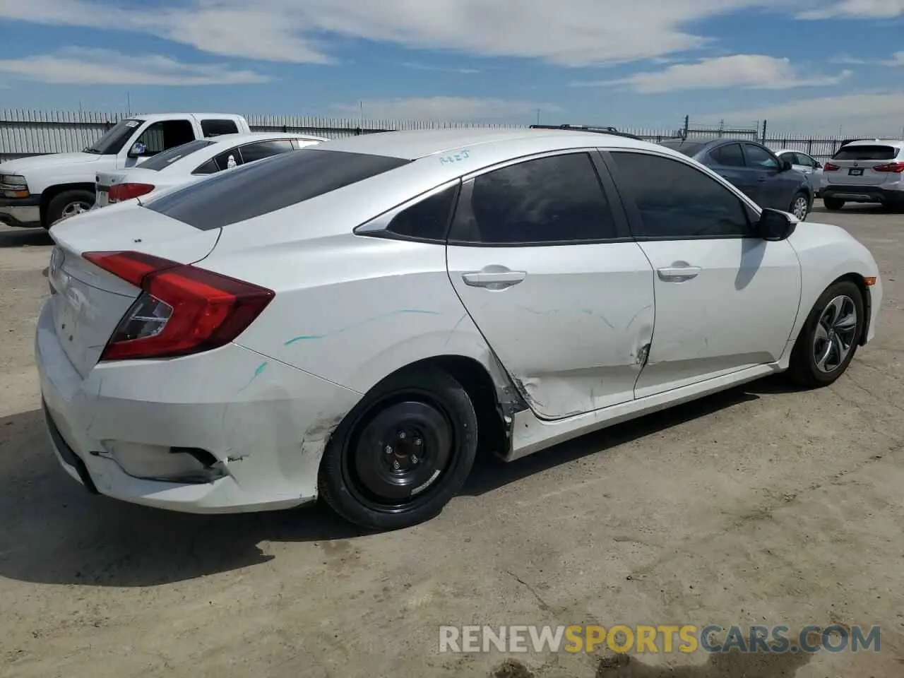 3 fotografías del automóvil dañado 2HGFC2F6XLH575541 HONDA CIVIC 2020