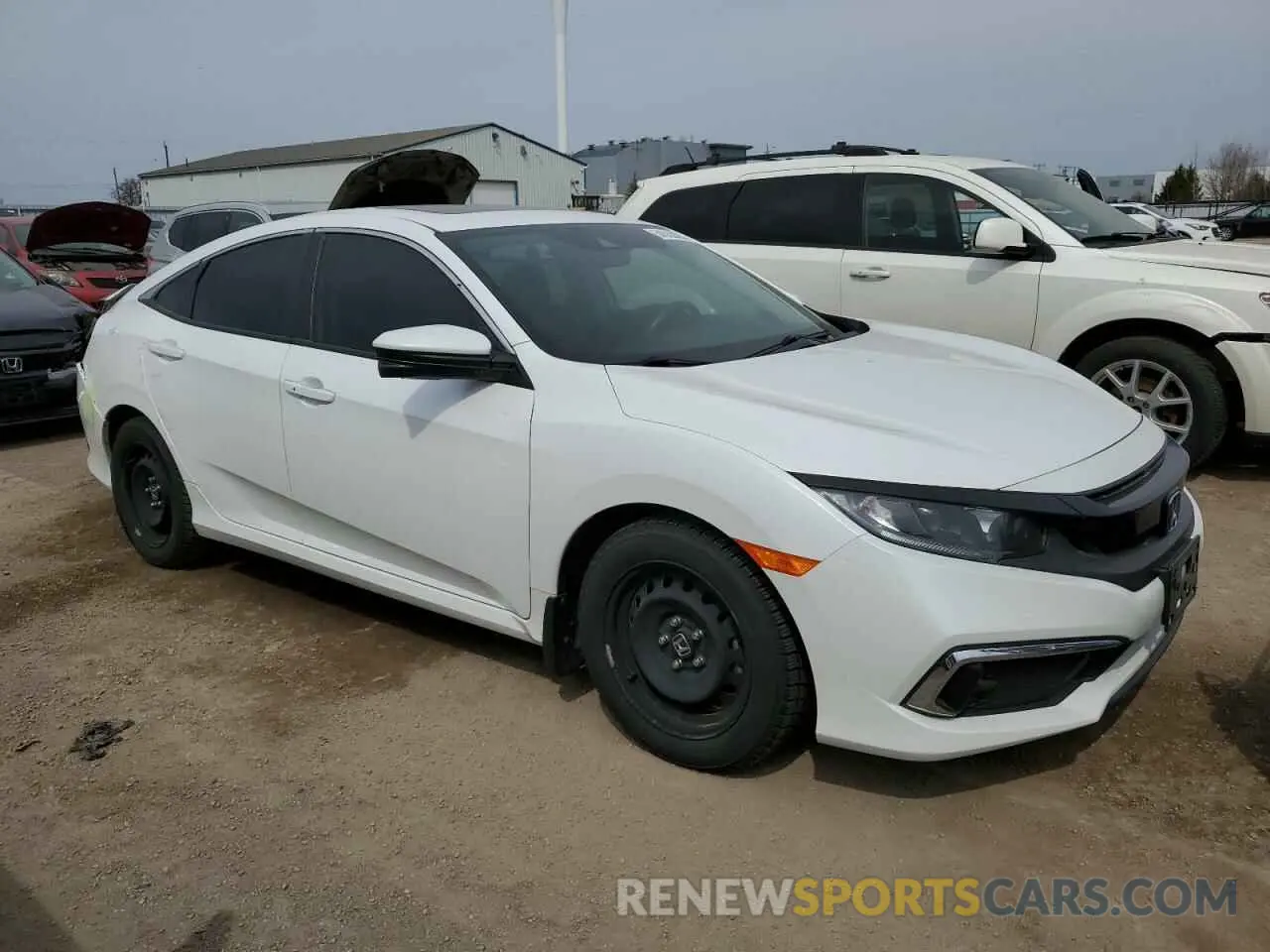 4 fotografías del automóvil dañado 2HGFC2F74LH019864 HONDA CIVIC 2020