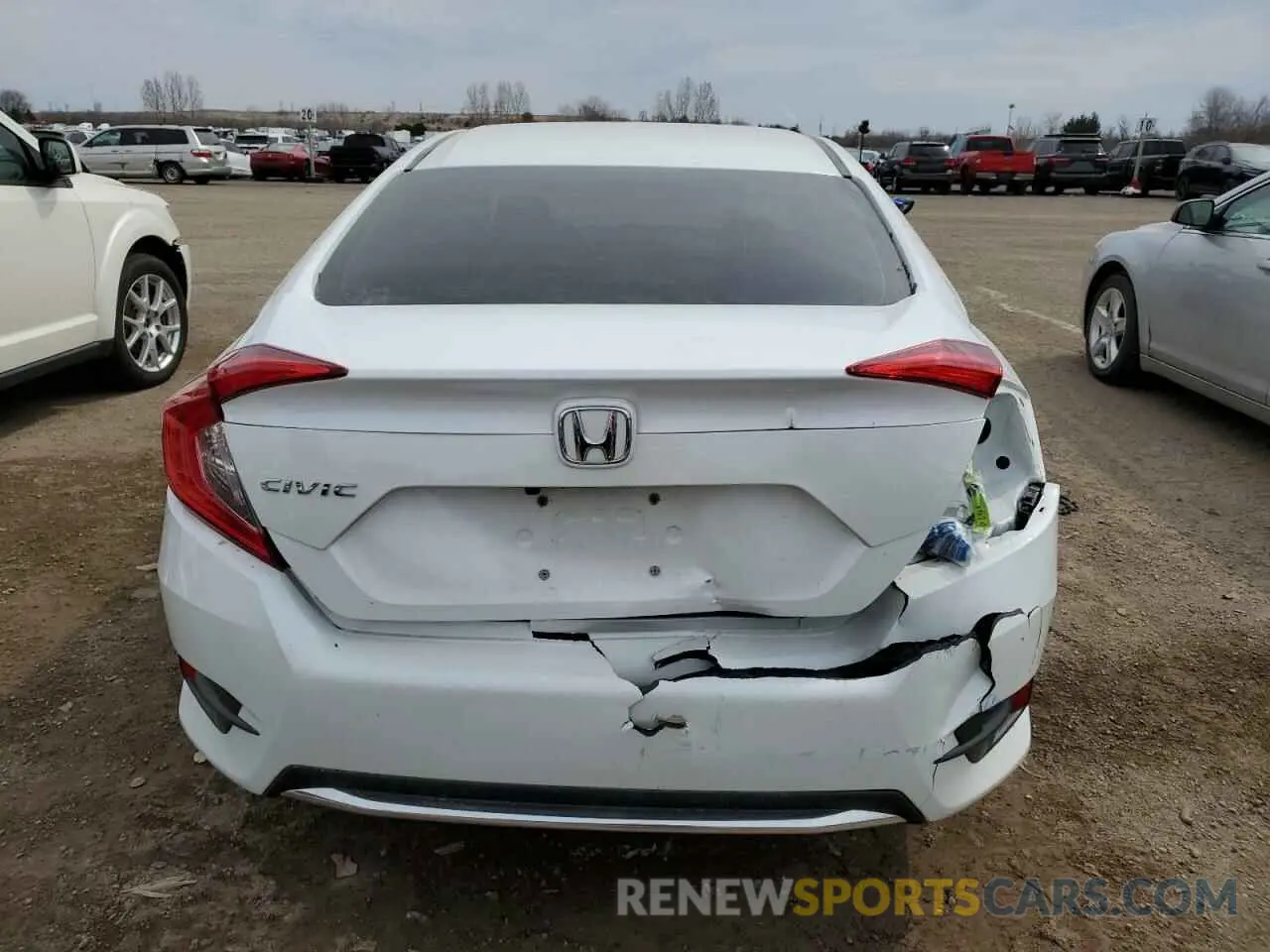 6 fotografías del automóvil dañado 2HGFC2F74LH019864 HONDA CIVIC 2020