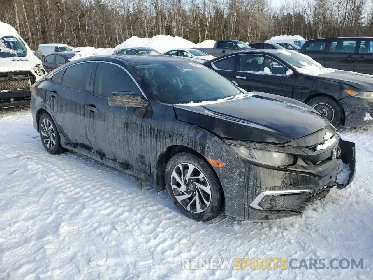 4 fotografías del automóvil dañado 2HGFC2F75LH007934 HONDA CIVIC 2020