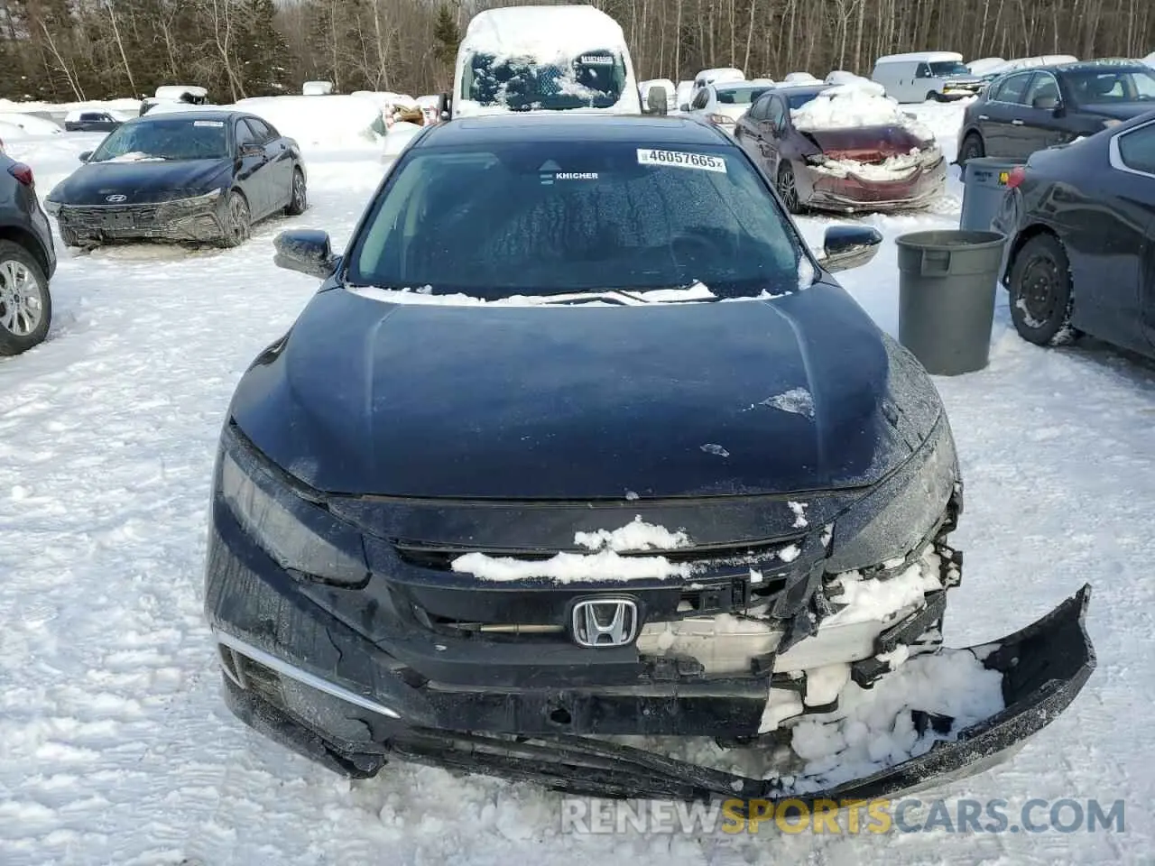 5 fotografías del automóvil dañado 2HGFC2F75LH007934 HONDA CIVIC 2020