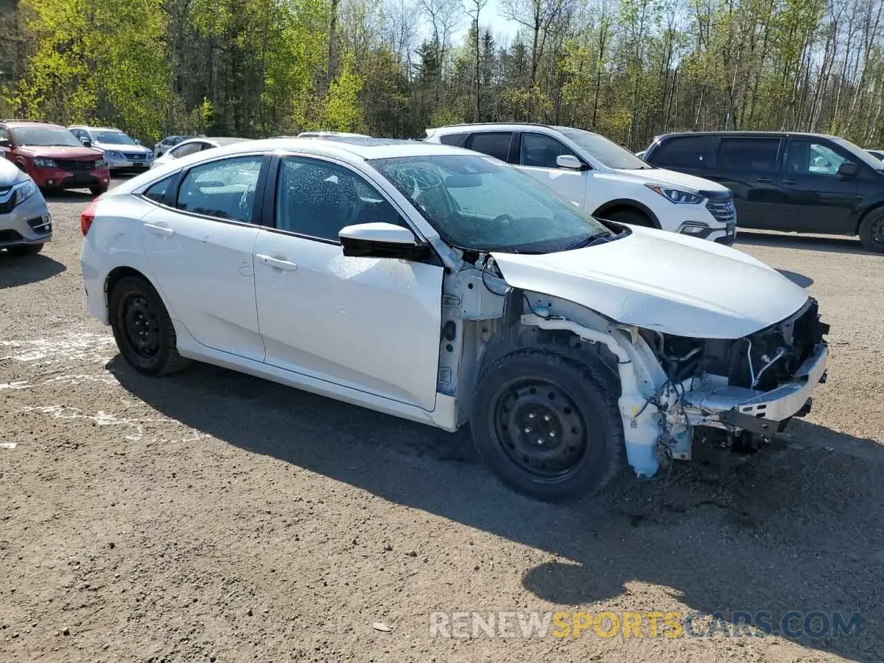 4 fotografías del automóvil dañado 2HGFC2F7XLH029881 HONDA CIVIC 2020