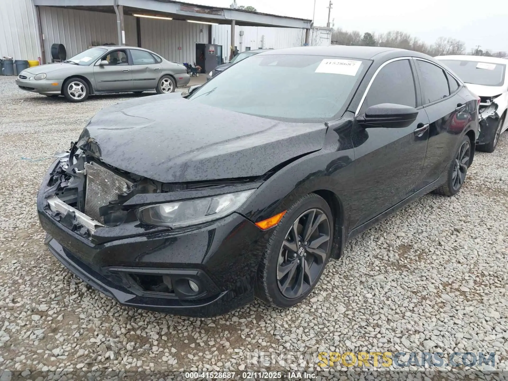 2 fotografías del automóvil dañado 2HGFC2F80LH520582 HONDA CIVIC 2020