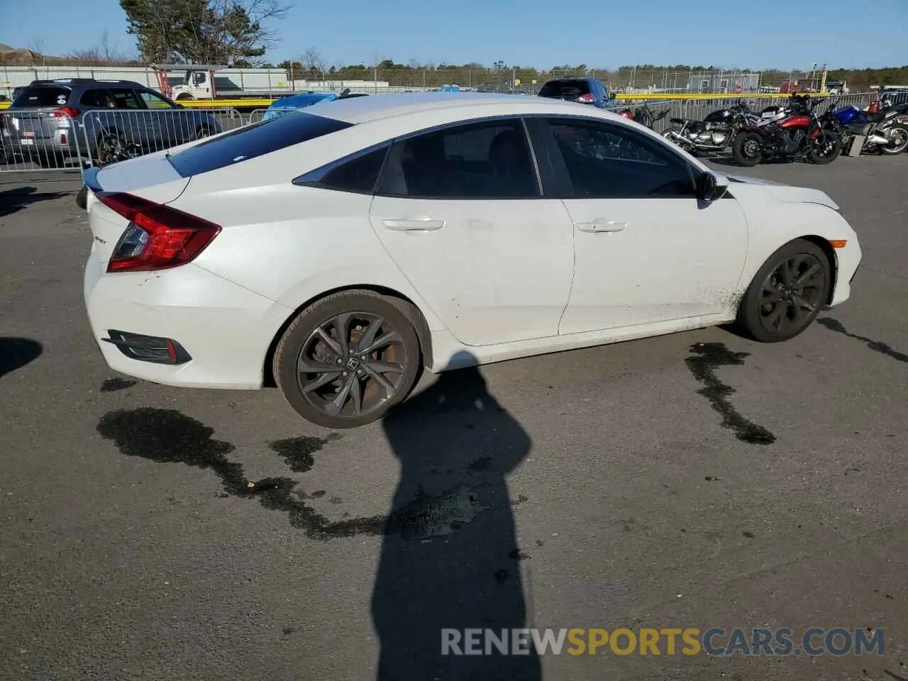 3 fotografías del automóvil dañado 2HGFC2F80LH537690 HONDA CIVIC 2020