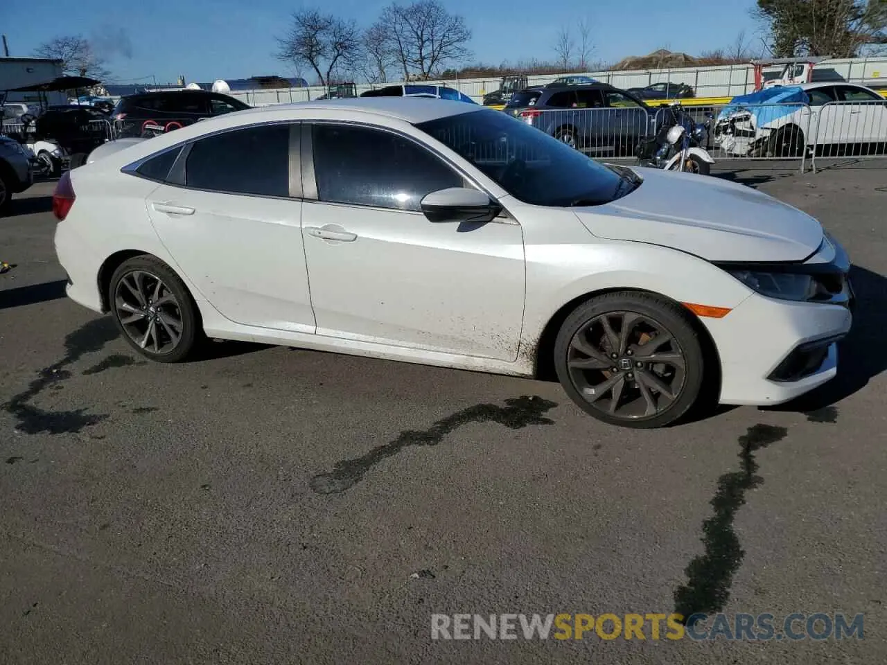 4 fotografías del automóvil dañado 2HGFC2F80LH537690 HONDA CIVIC 2020