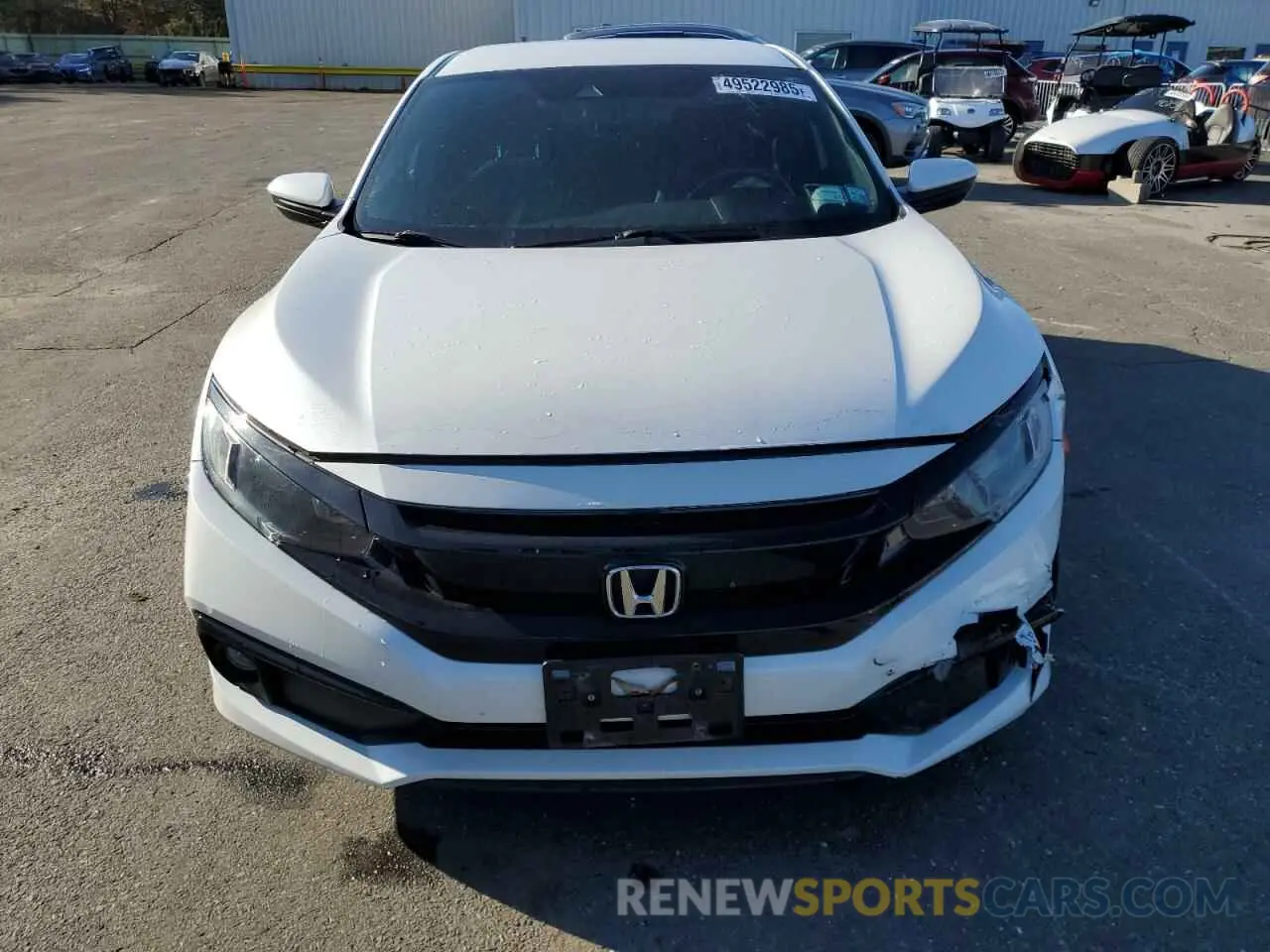 5 fotografías del automóvil dañado 2HGFC2F80LH537690 HONDA CIVIC 2020