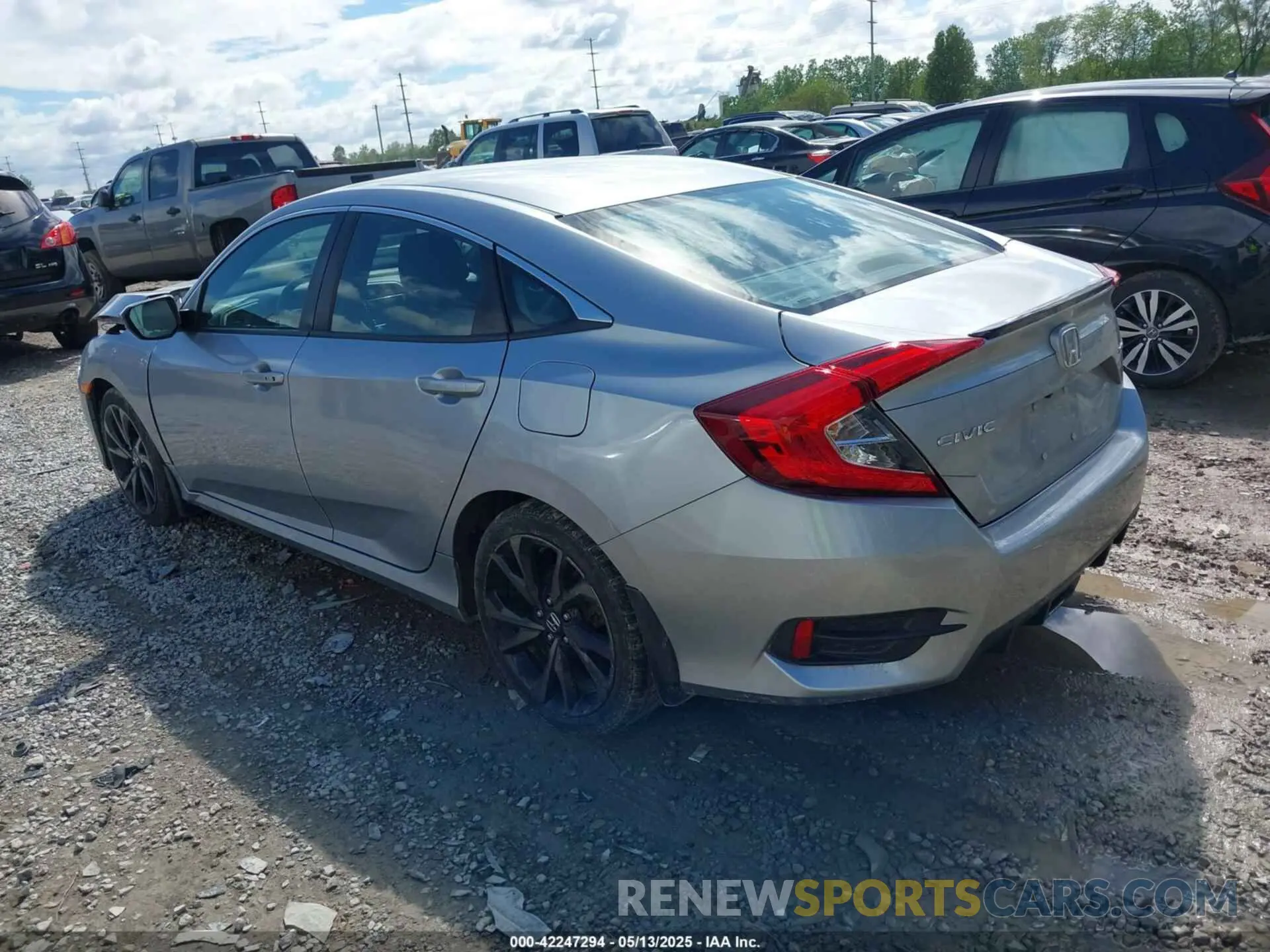 3 fotografías del automóvil dañado 2HGFC2F80LH538788 HONDA CIVIC 2020