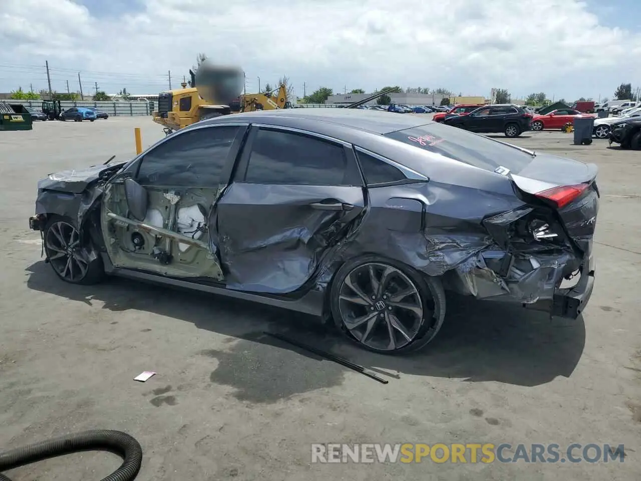 2 fotografías del automóvil dañado 2HGFC2F80LH547751 HONDA CIVIC 2020
