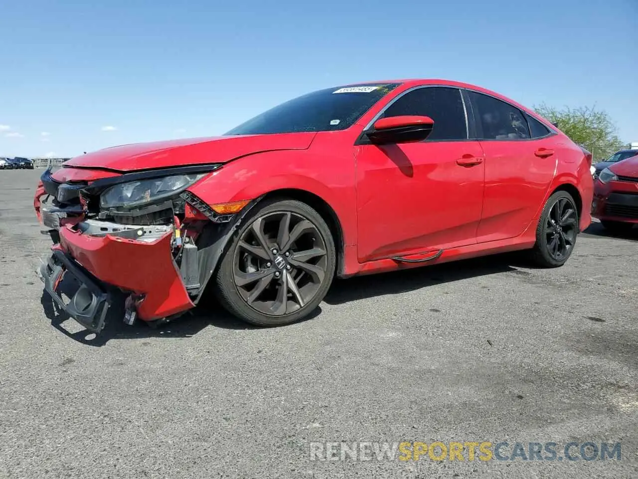 1 fotografías del automóvil dañado 2HGFC2F80LH564274 HONDA CIVIC 2020