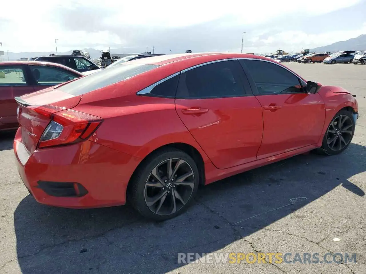3 fotografías del automóvil dañado 2HGFC2F80LH564274 HONDA CIVIC 2020