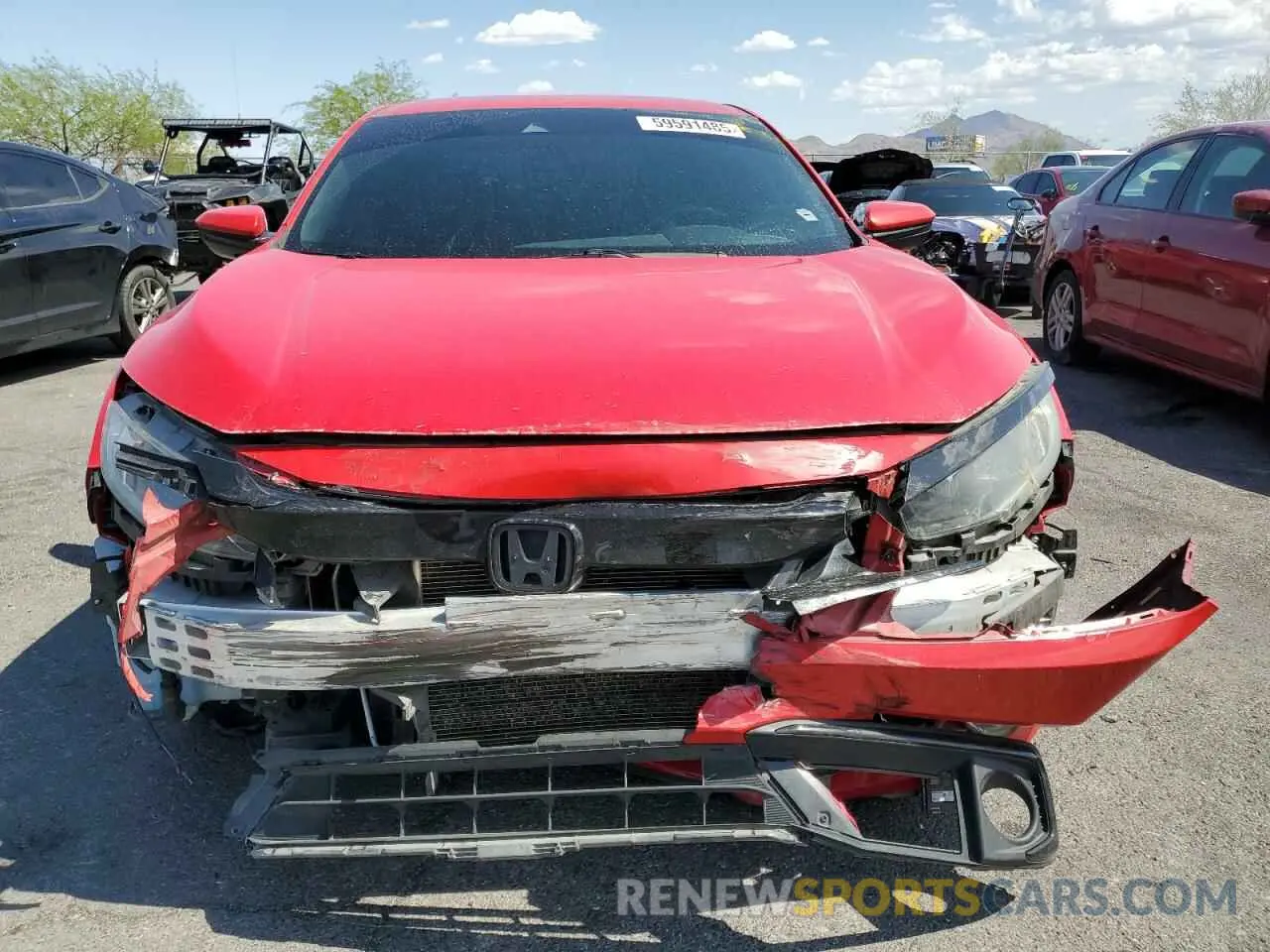 5 fotografías del automóvil dañado 2HGFC2F80LH564274 HONDA CIVIC 2020